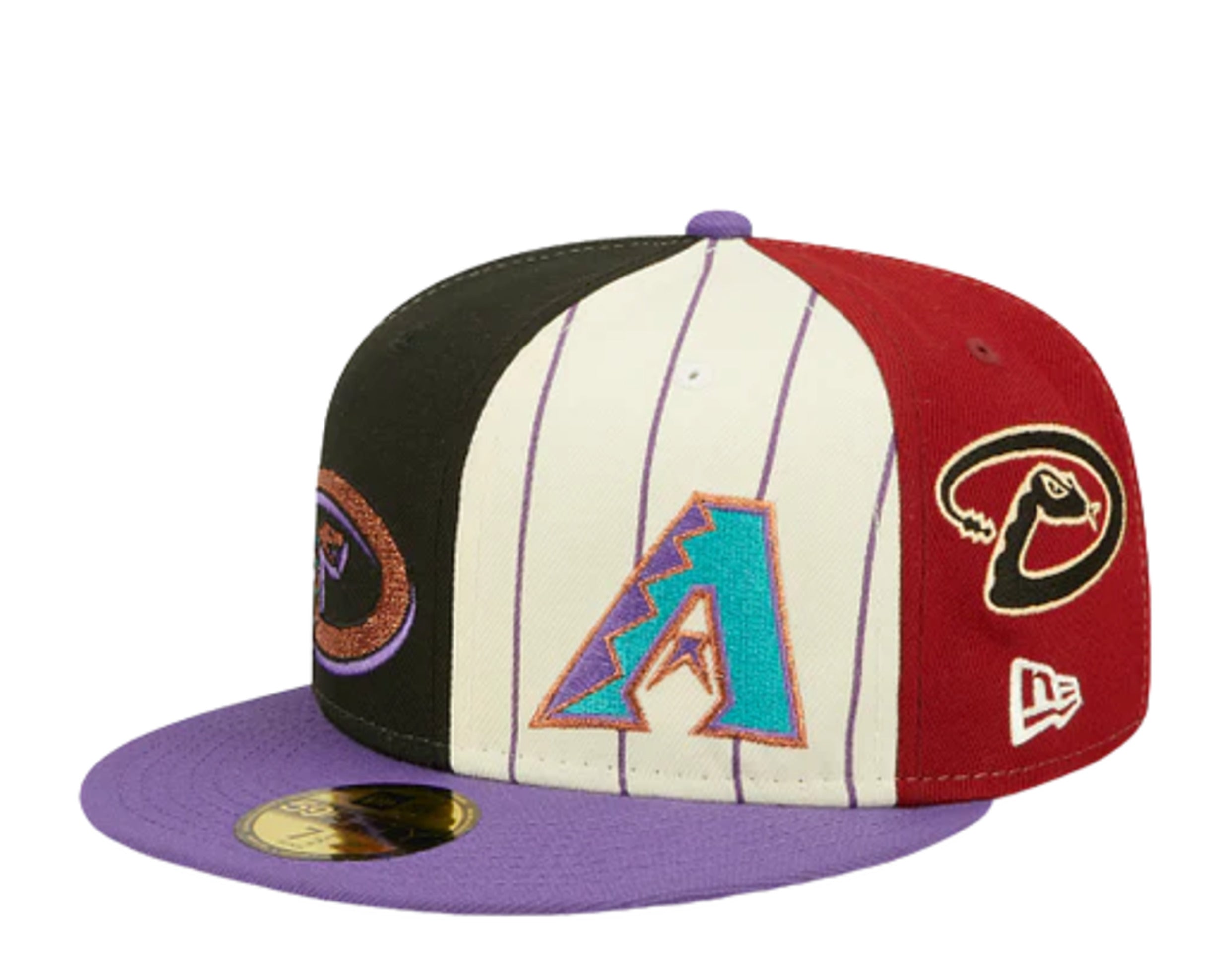 New Era 59Fifty MLB Arizona Diamondbacks Logo Pinwheel Fitted Hat