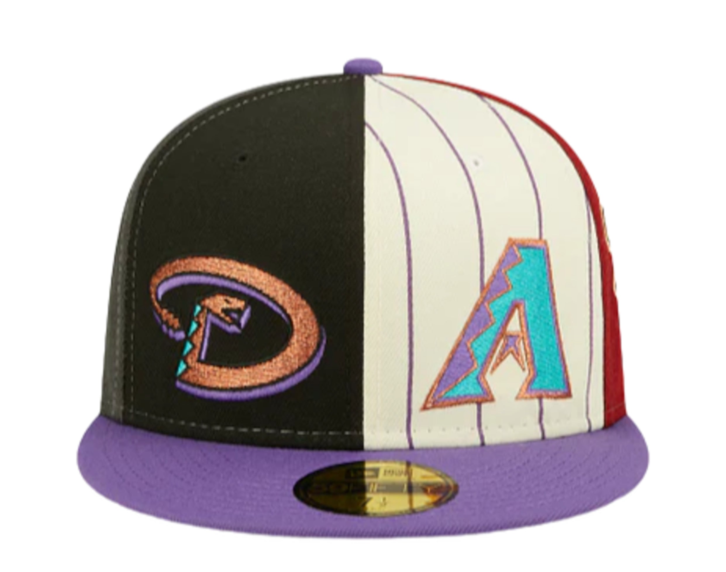 New Era 59Fifty MLB Arizona Diamondbacks Logo Pinwheel Fitted Hat