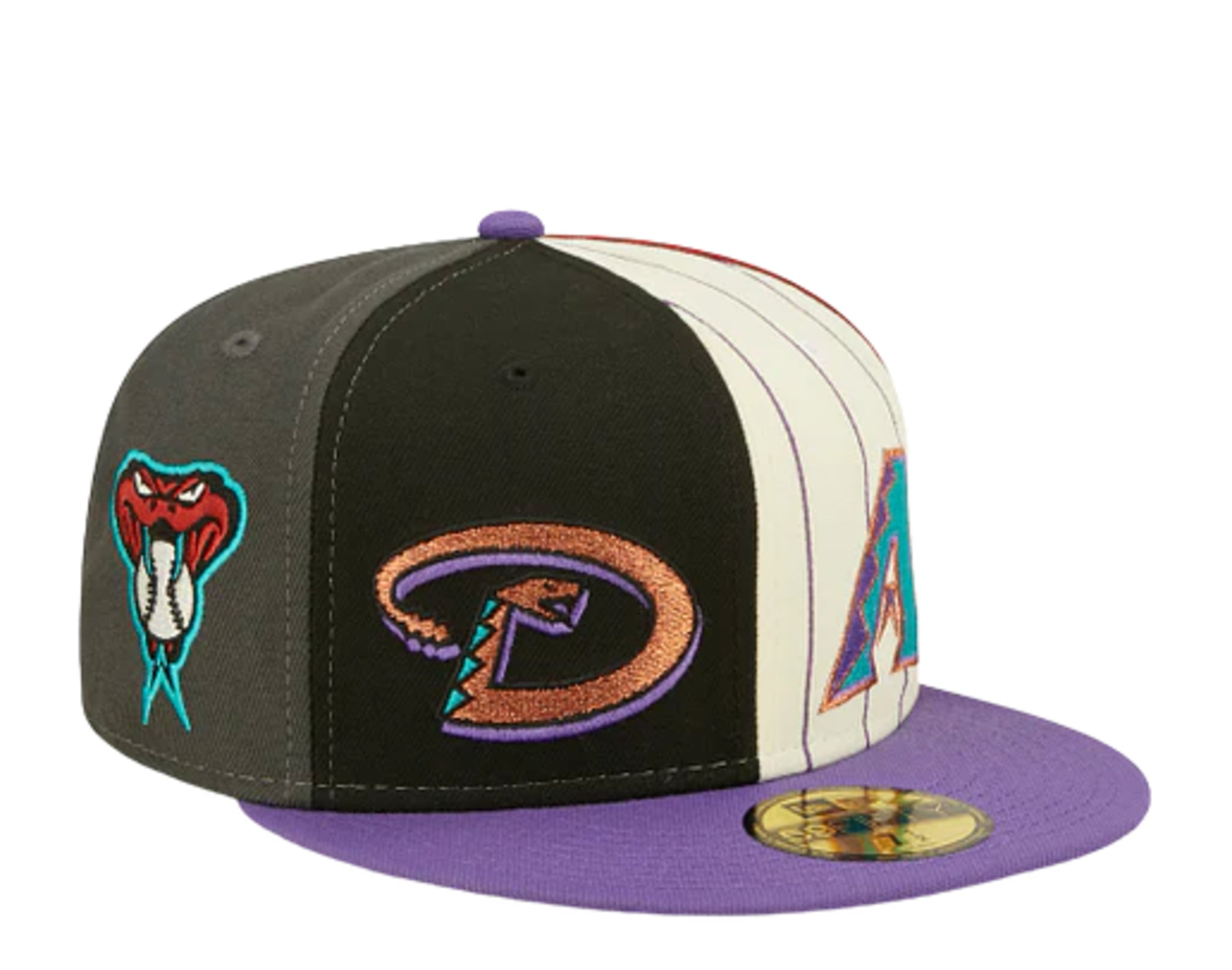 New Era 59Fifty MLB Arizona Diamondbacks Logo Pinwheel Fitted Hat