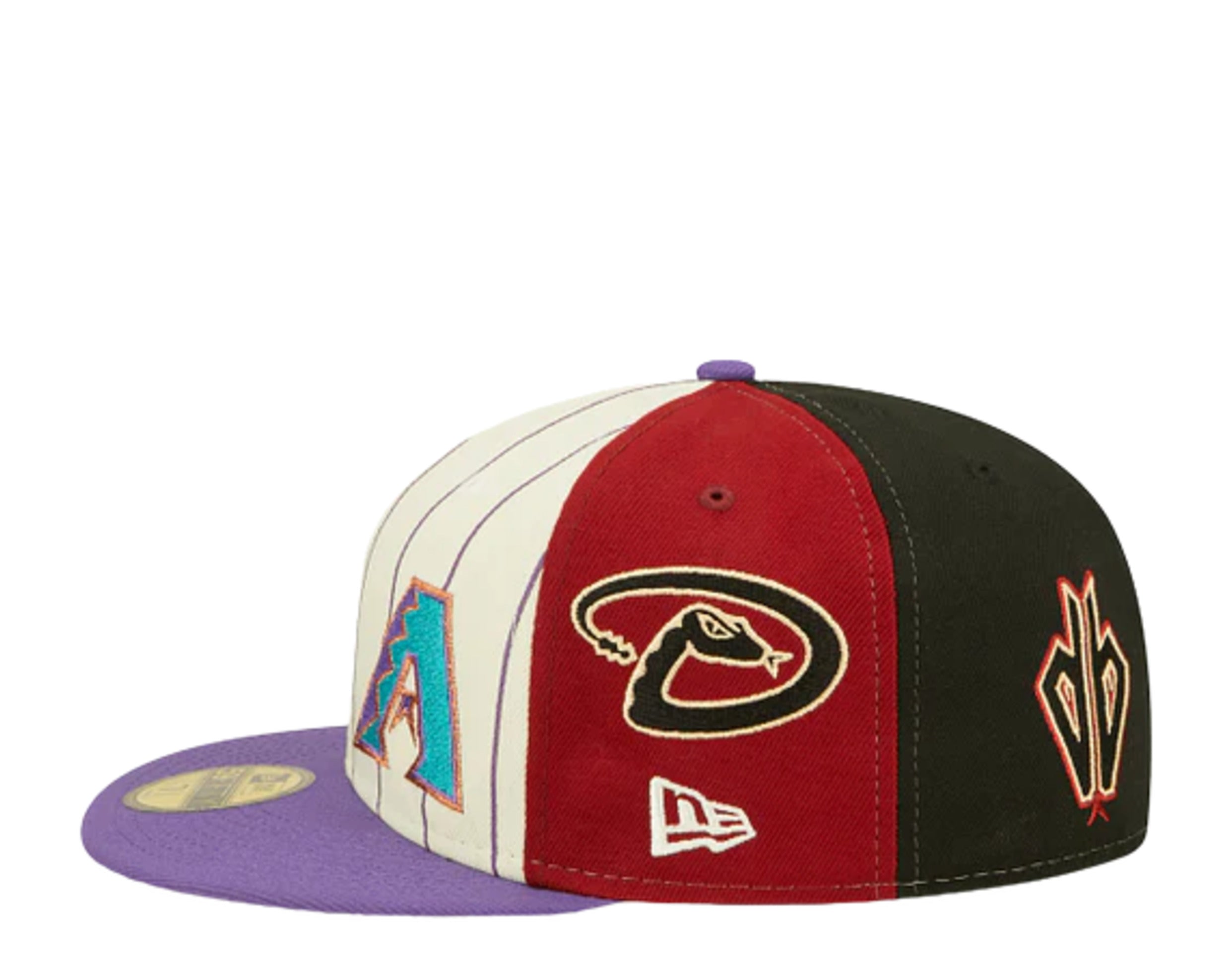 New Era 59Fifty MLB Arizona Diamondbacks Logo Pinwheel Fitted Hat