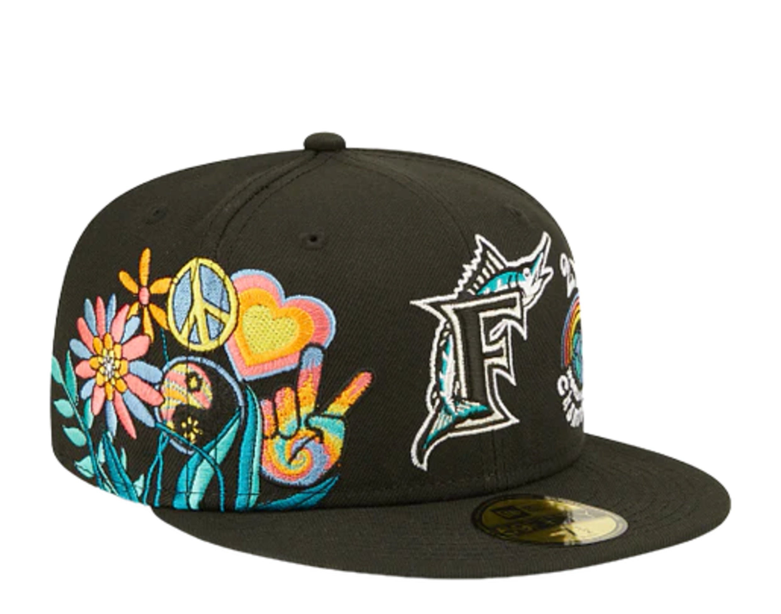 New Era 59Fifty MLB Miami Marlins Groovy Fitted Hat