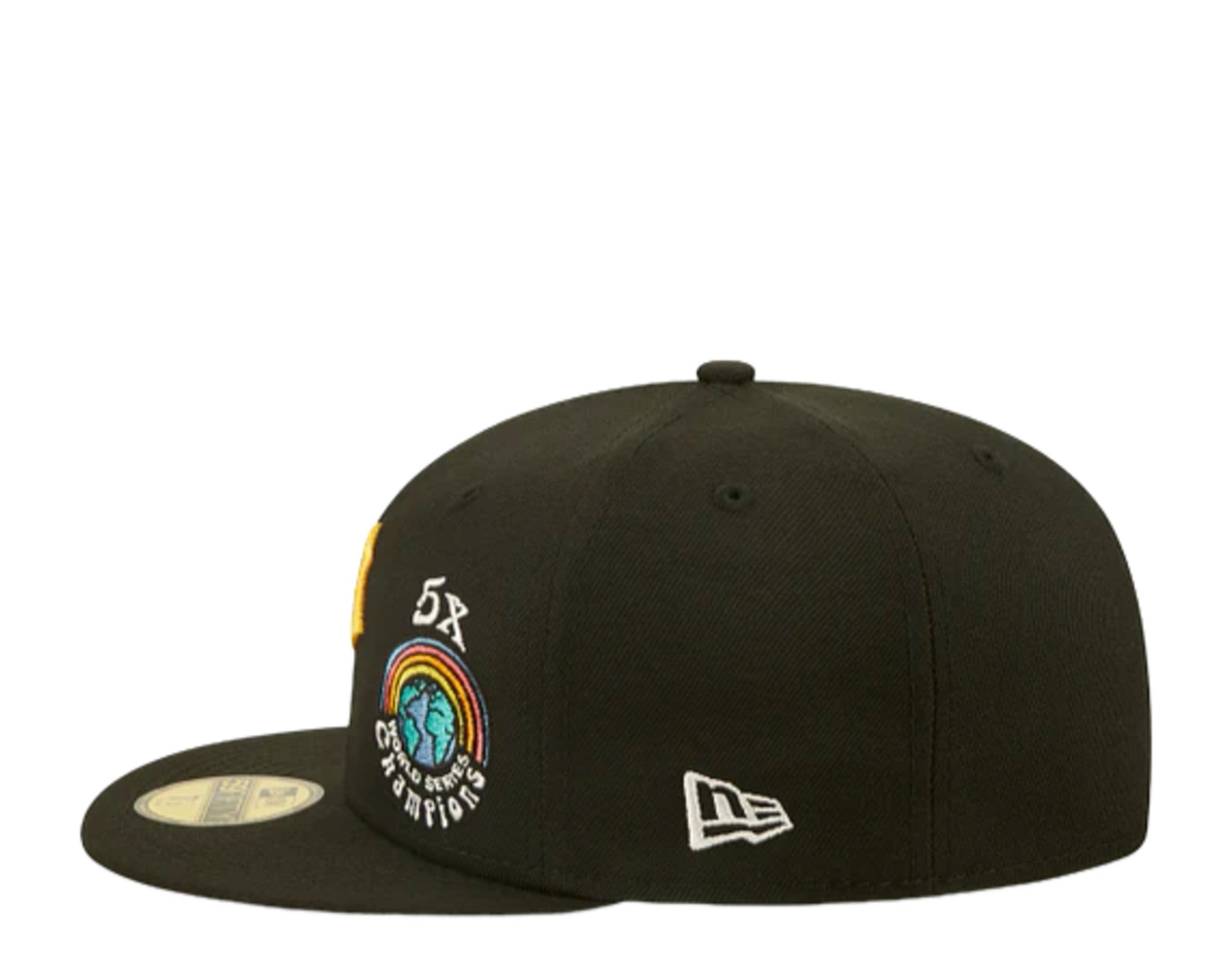 Shop New Era 59Fifty Pittsburgh Pirates Two Tone Fitted Hat 70703498 black