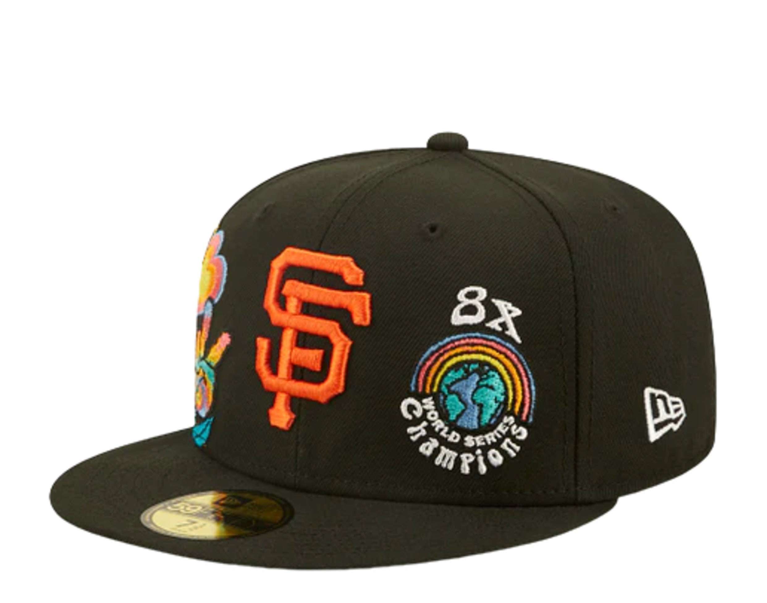 New Era San Francisco Giants Logo Pinwheel 59FIFTY Fitted Cap 60285374 - 7 1/4