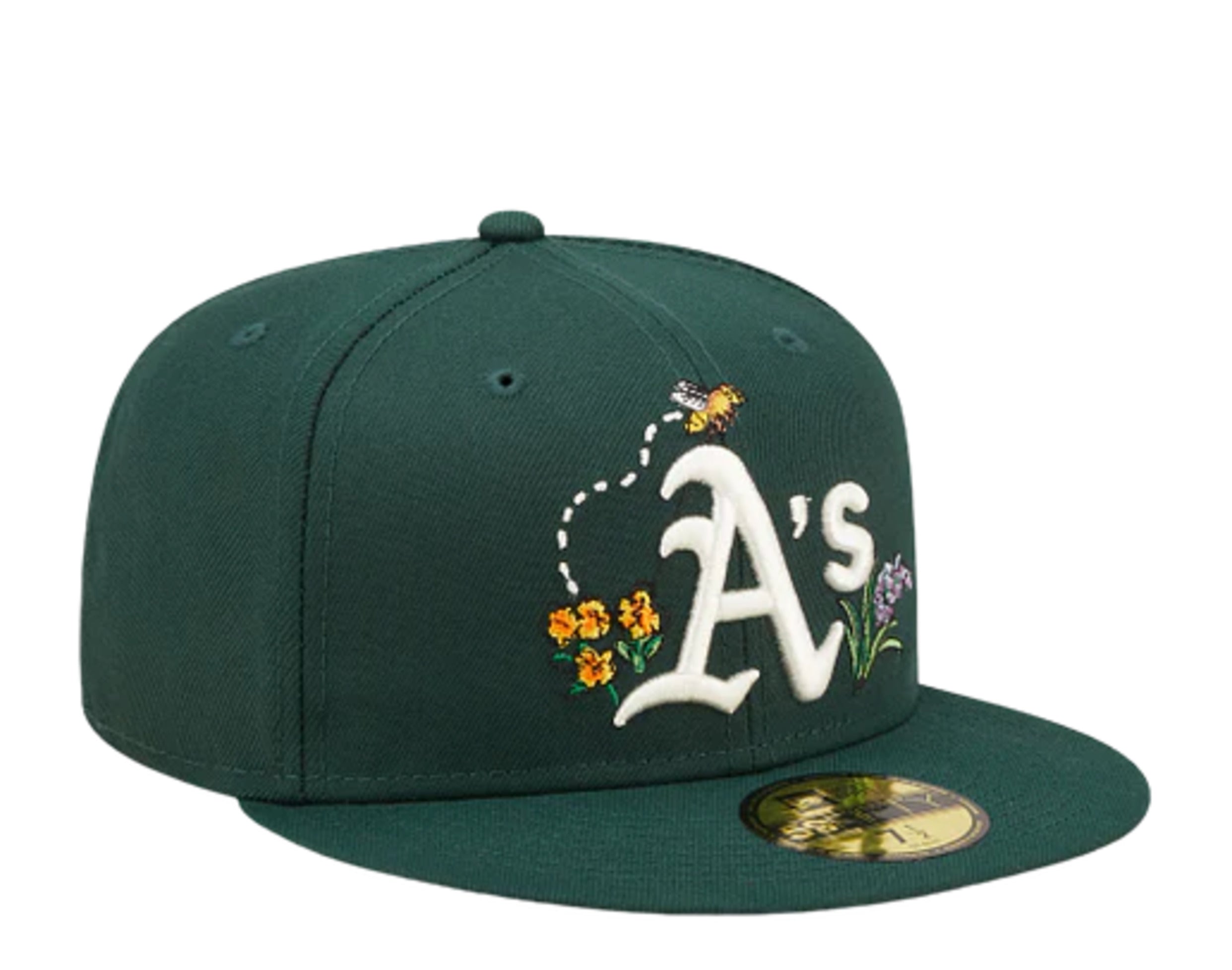 New Era 59Fifty MLB Oakland Athletics Watercolor Floral Fitted Hat