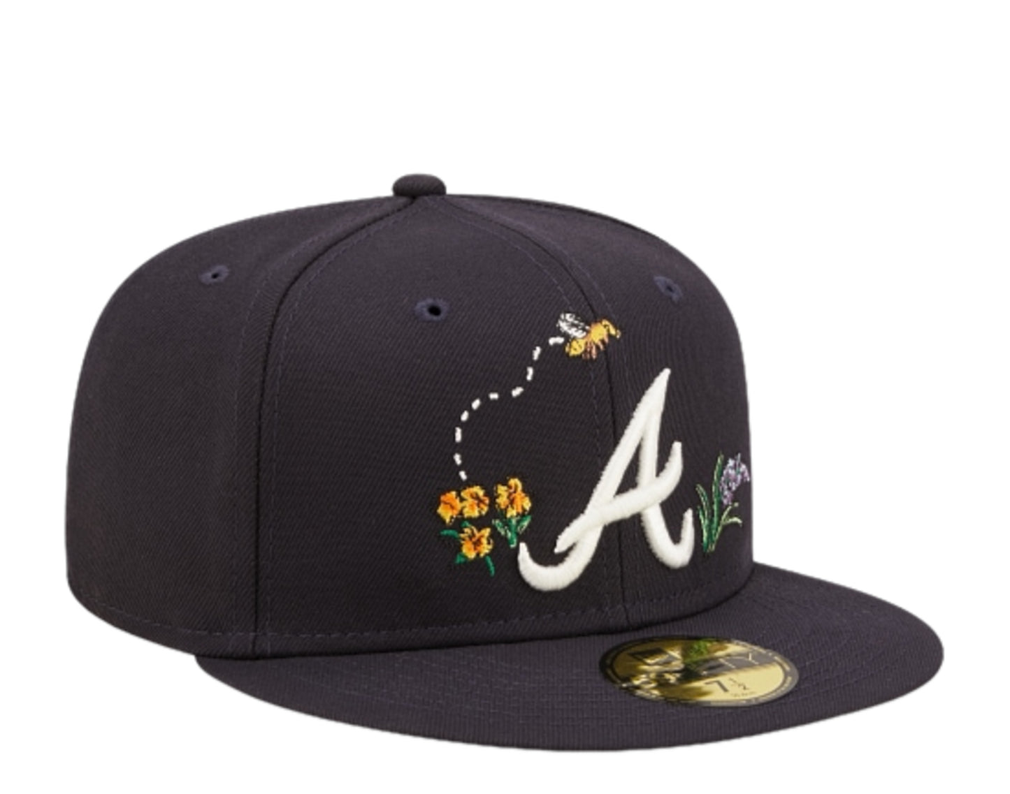 New Era Atlanta Braves 'State Flower' 59FIFTY Fitted Black/Floral