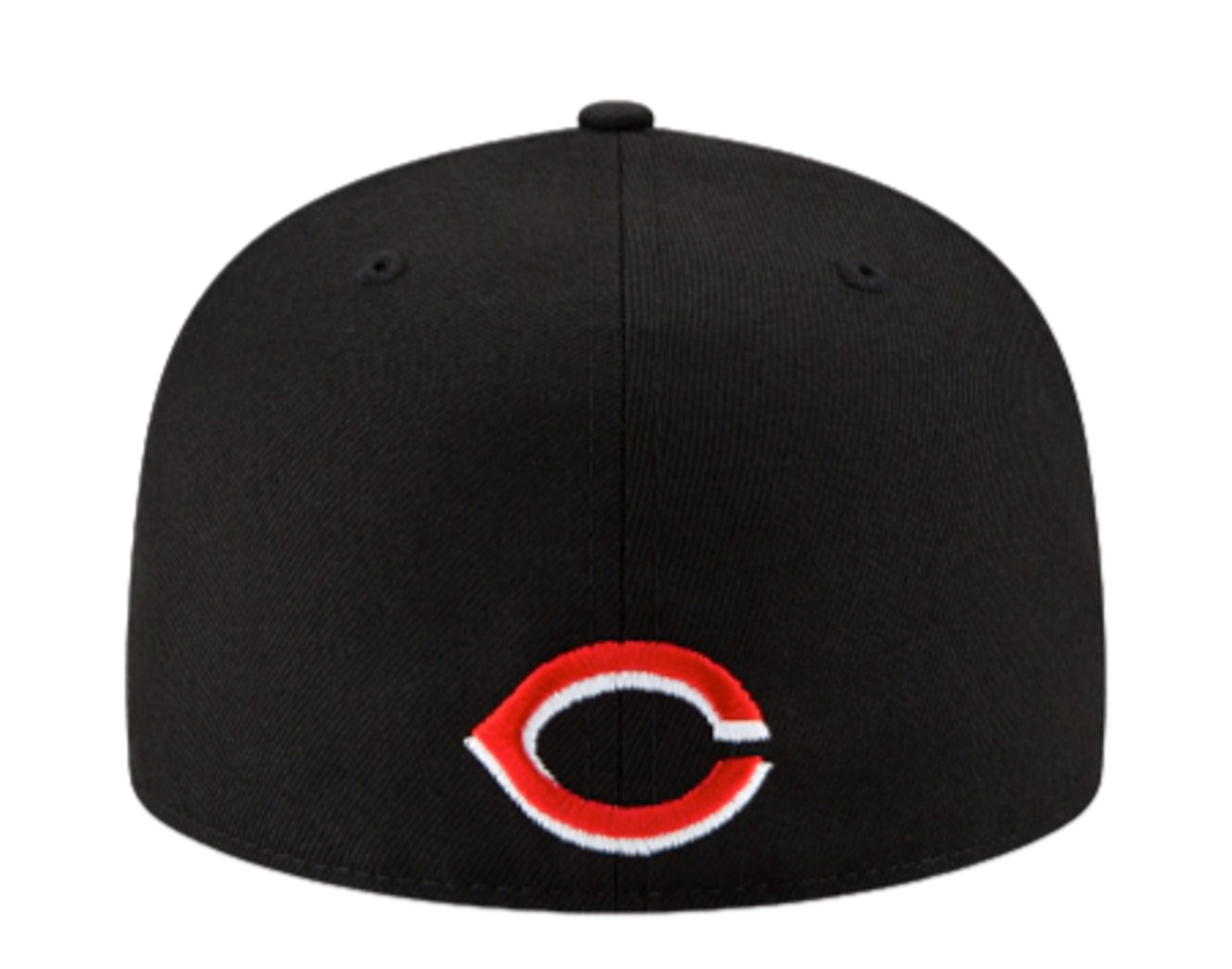 Men's New Era Black Cincinnati Reds Side Patch 59FIFTY Fitted Hat