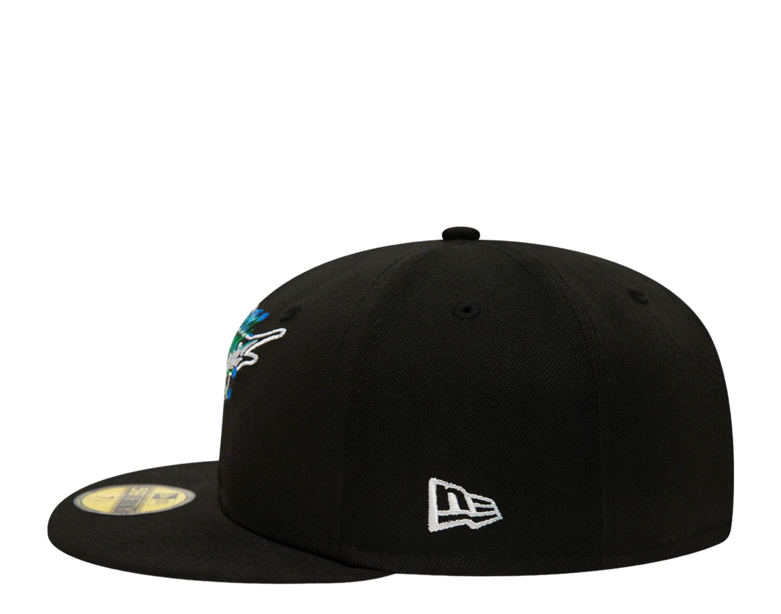 New Era 59Fifty MLB Florida Marlins Side Patch Bloom Fitted Hat