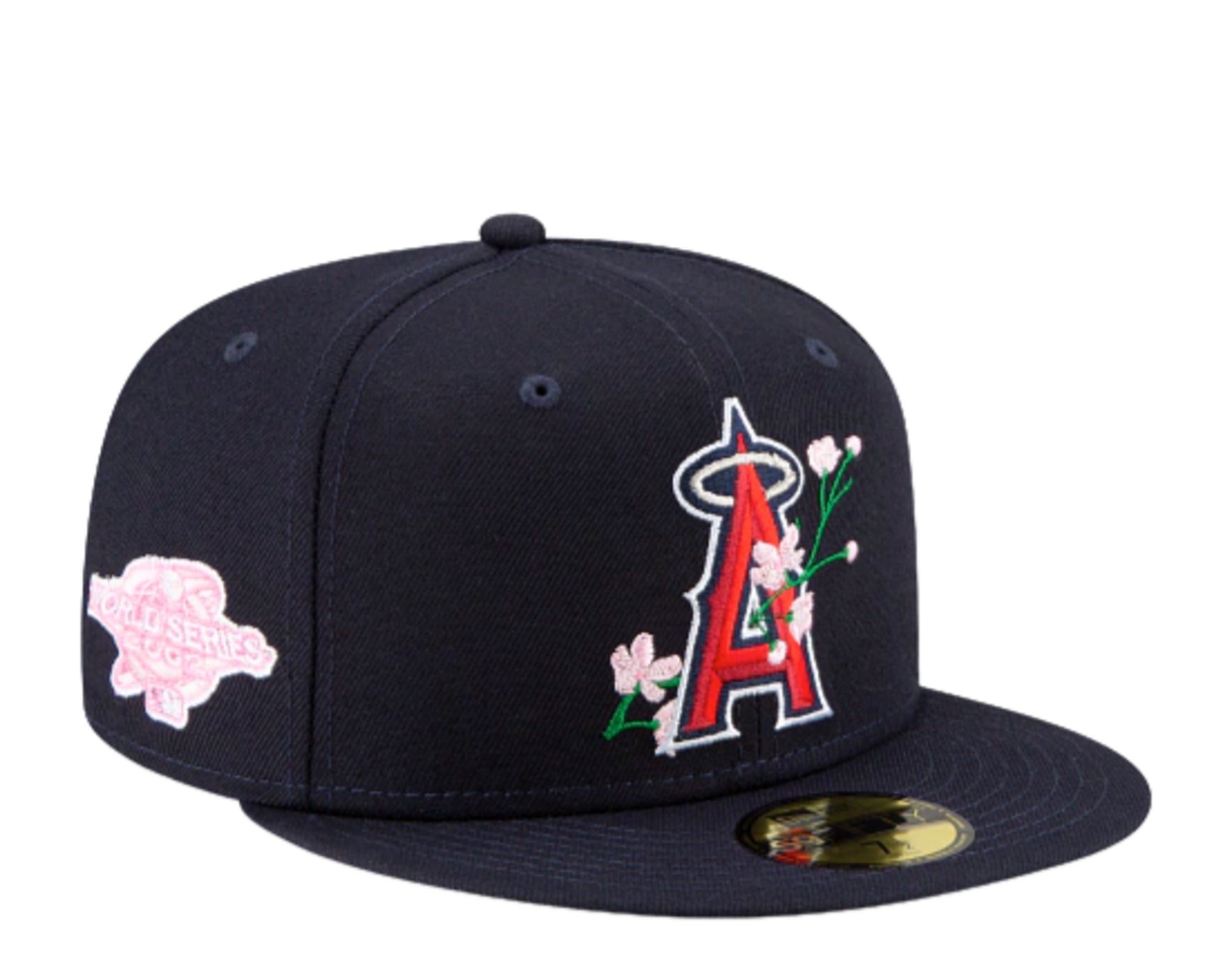 New Era 59Fifty MLB Anaheim Angels Side Patch Bloom Fitted Hat