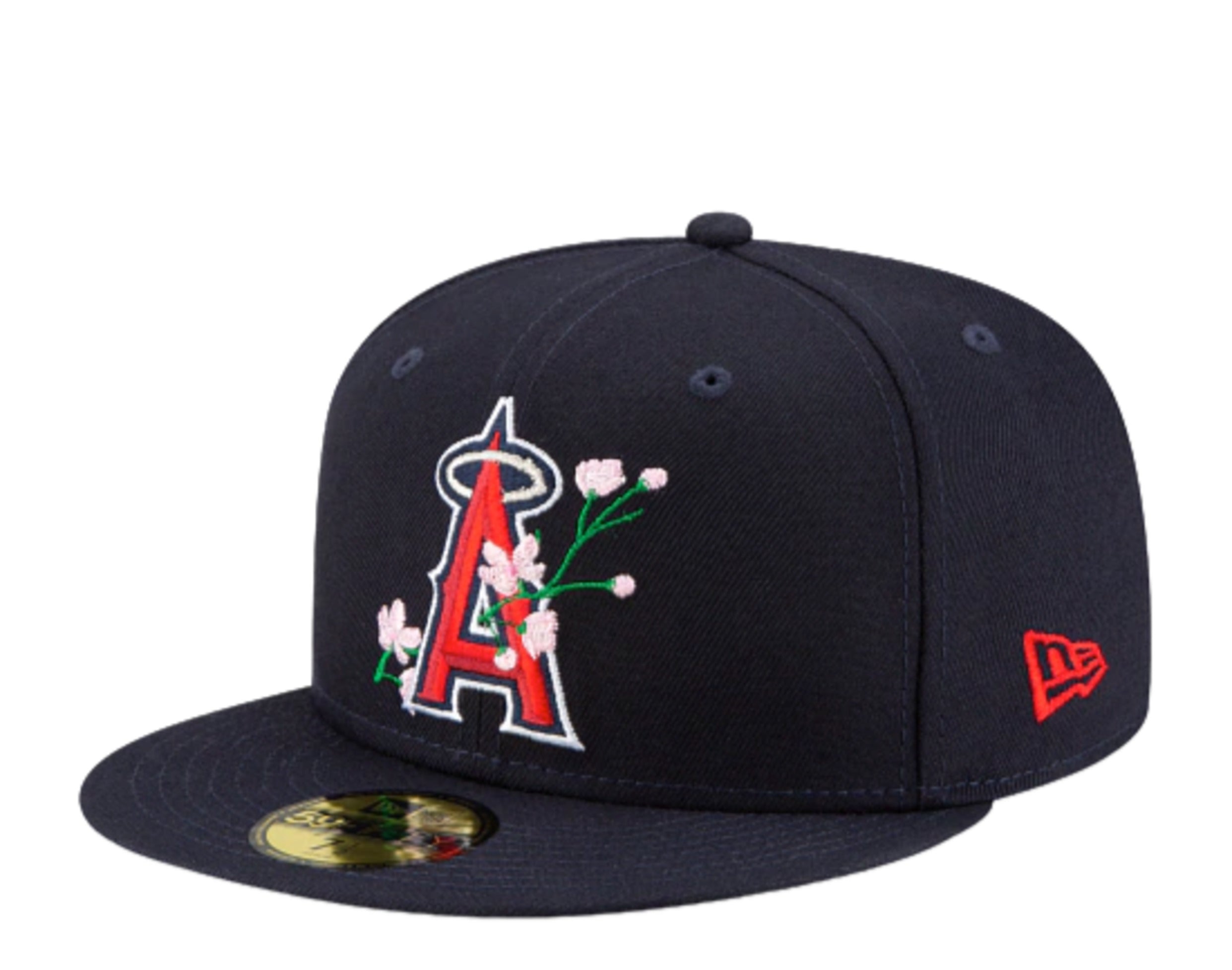 New Era 59Fifty MLB Anaheim Angels Side Patch Bloom Fitted Hat