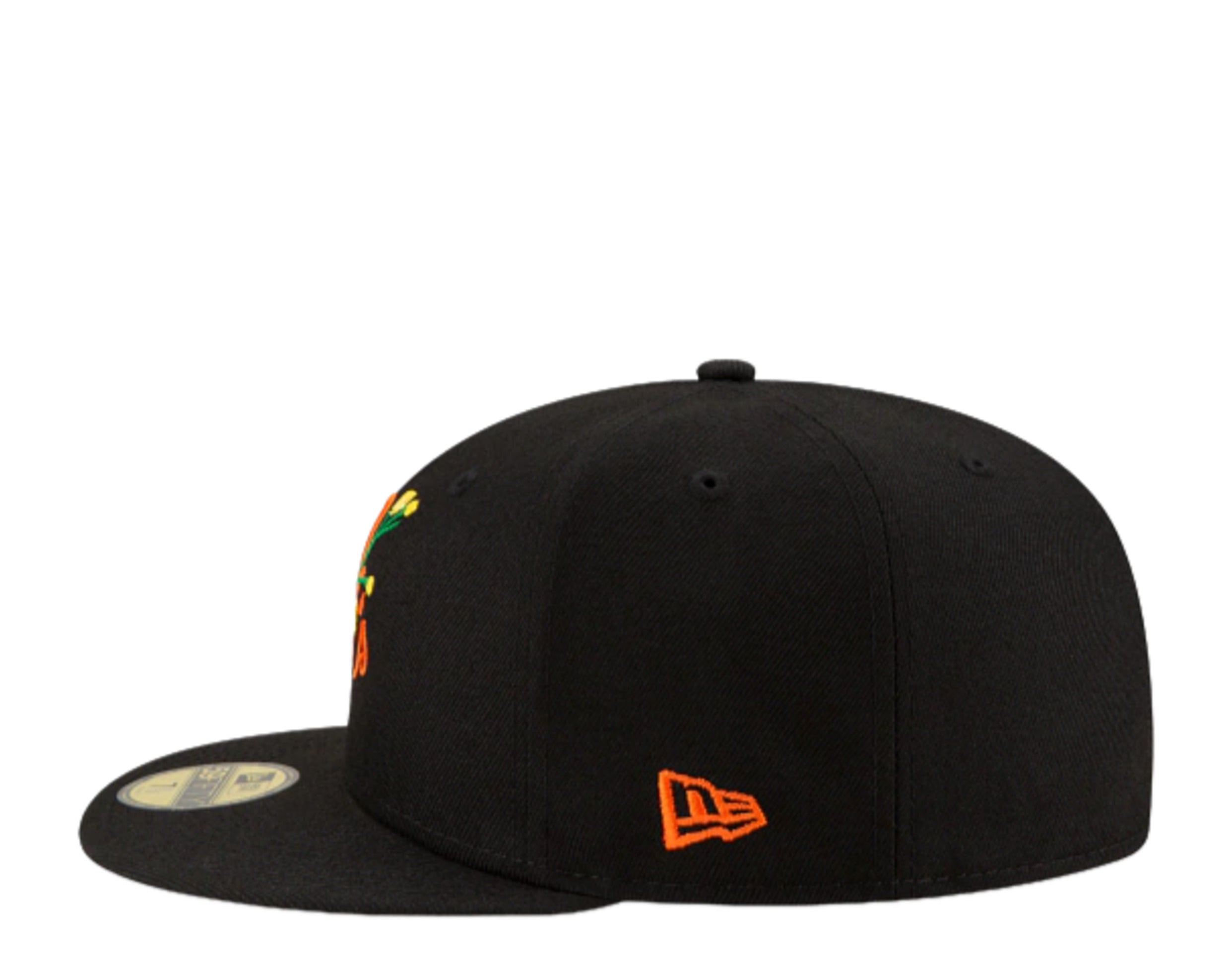 New Era 59FIFTY MLB Baltimore Orioles Side Patch Bloom Fitted Hat 7 1/8