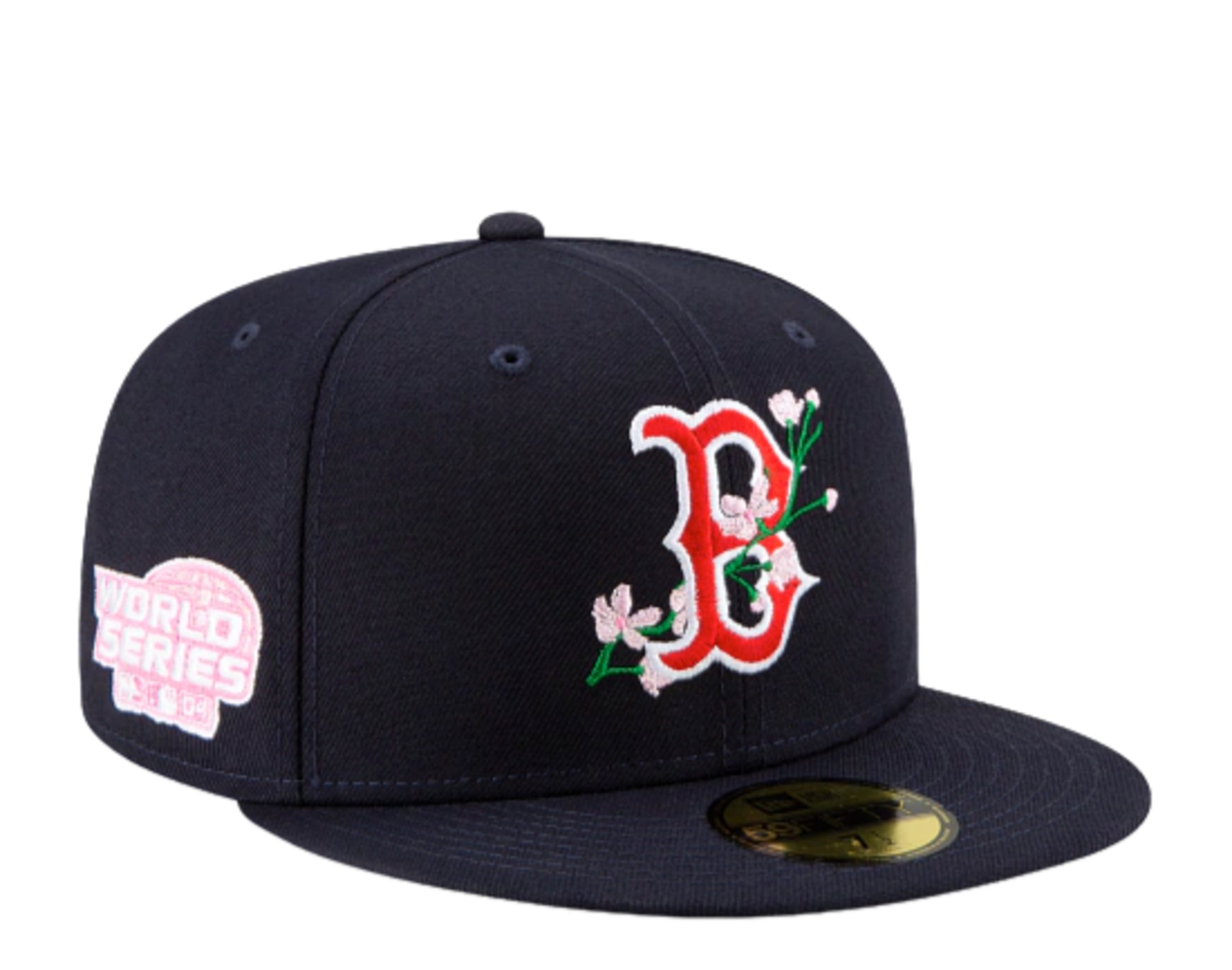 New Era 59Fifty MLB Boston Red Sox Side Patch Bloom Fitted Hat