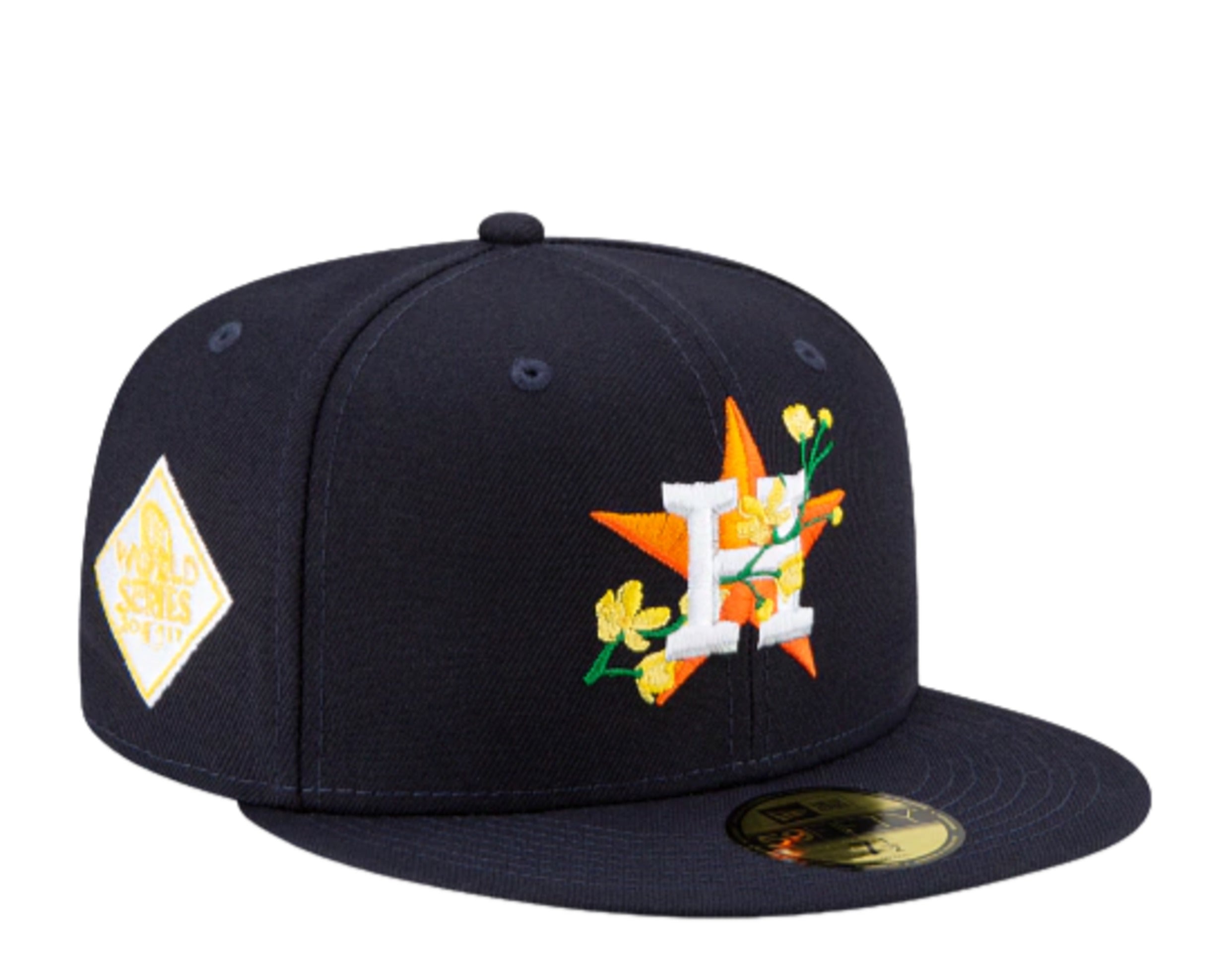 New Era 59Fifty MLB Houston Astros Side Patch Bloom Fitted Hat