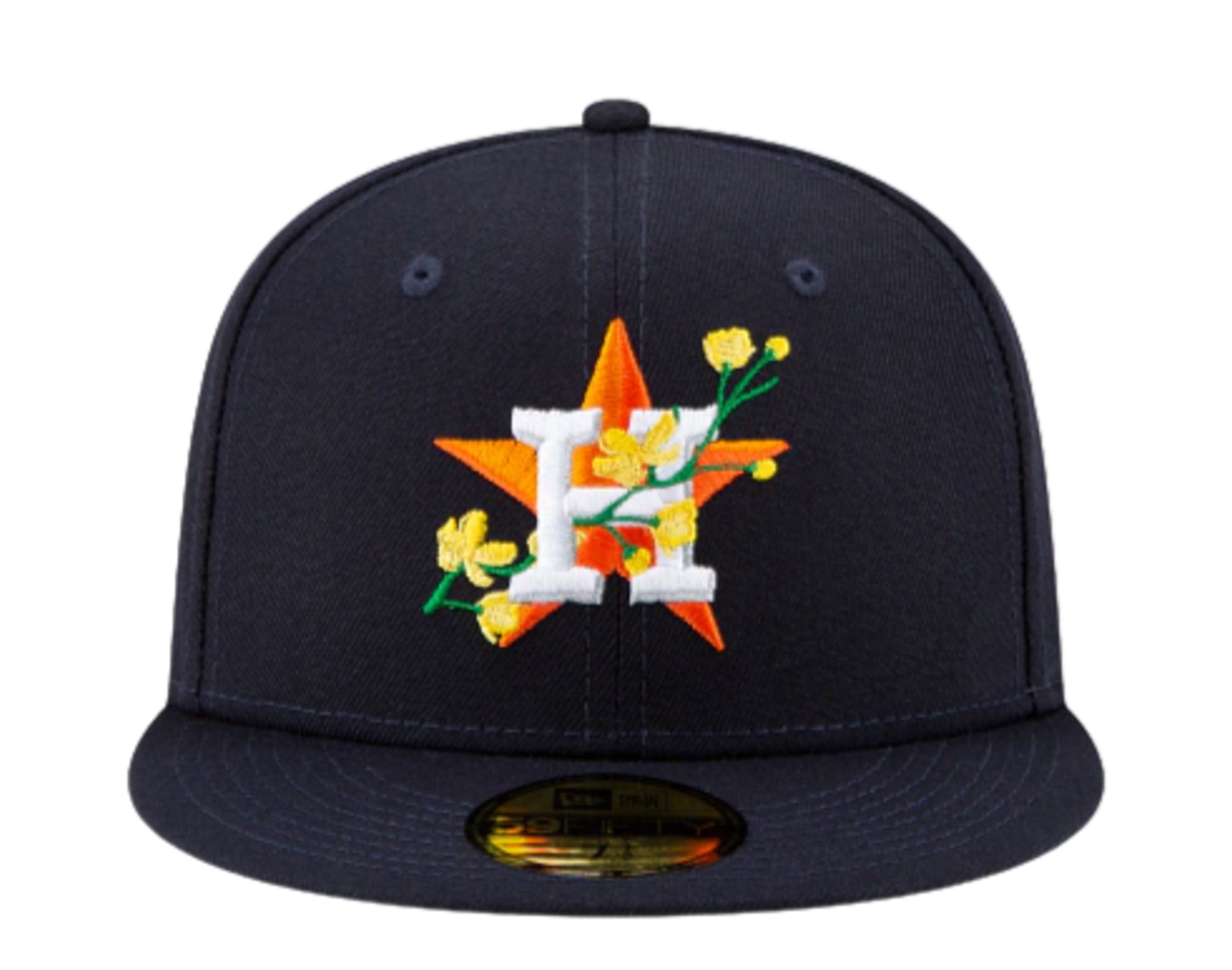 New Era 59FIFTY MLB Houston Astros Side Patch Bloom Fitted Hat 7 1/8