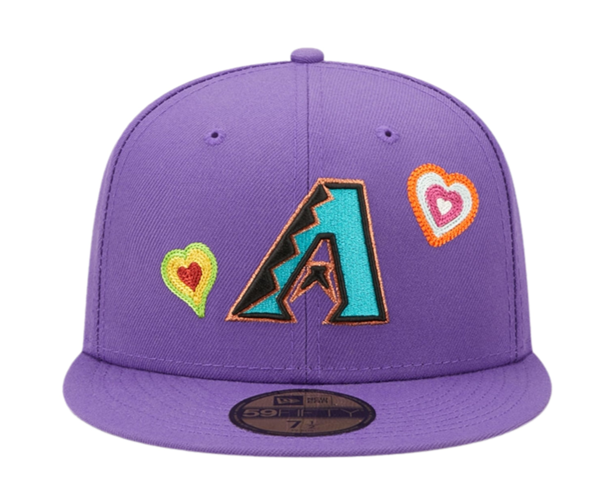 Unleash your Style: New Era 59Fifty Arizona Diamondbacks Serpientes City  Connect Patch Hat - Black, Purple, Orange New Era