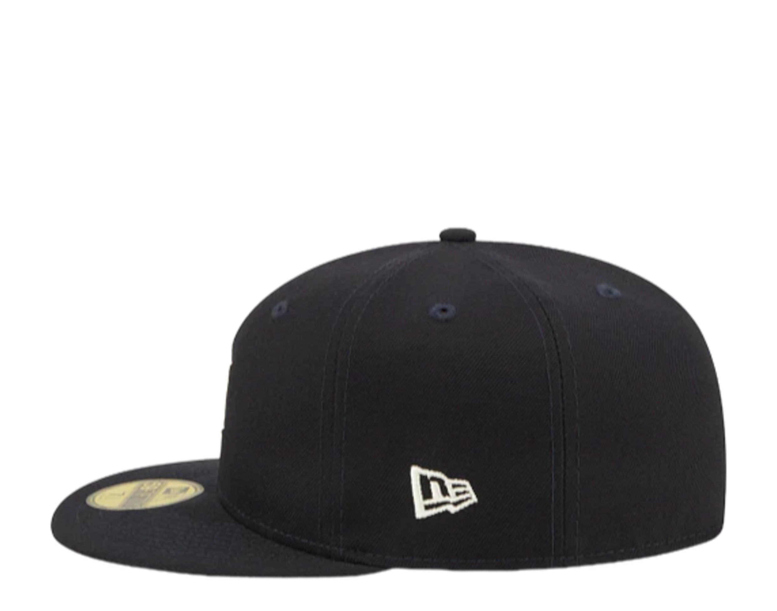 Men's New Era Black Detroit Tigers Pastel Undervisor 59FIFTY Fitted Hat