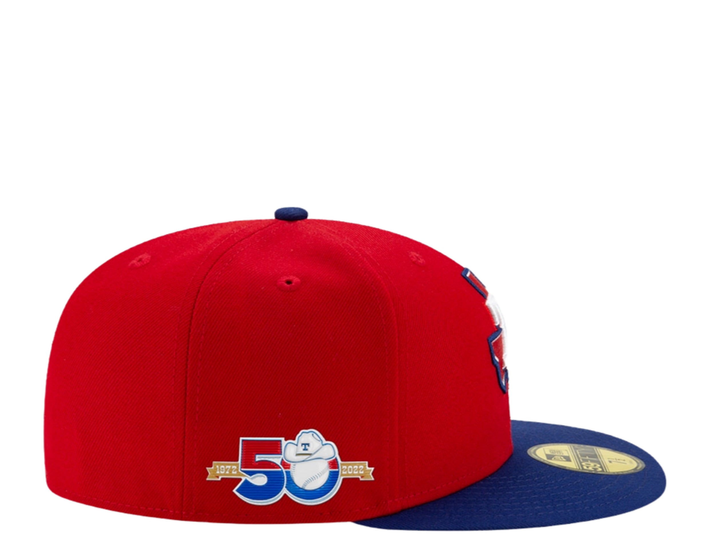 New Era Texas Rangers 50th Anniversary Metallic Two Tone Edition 59Fifty  Fitted Hat