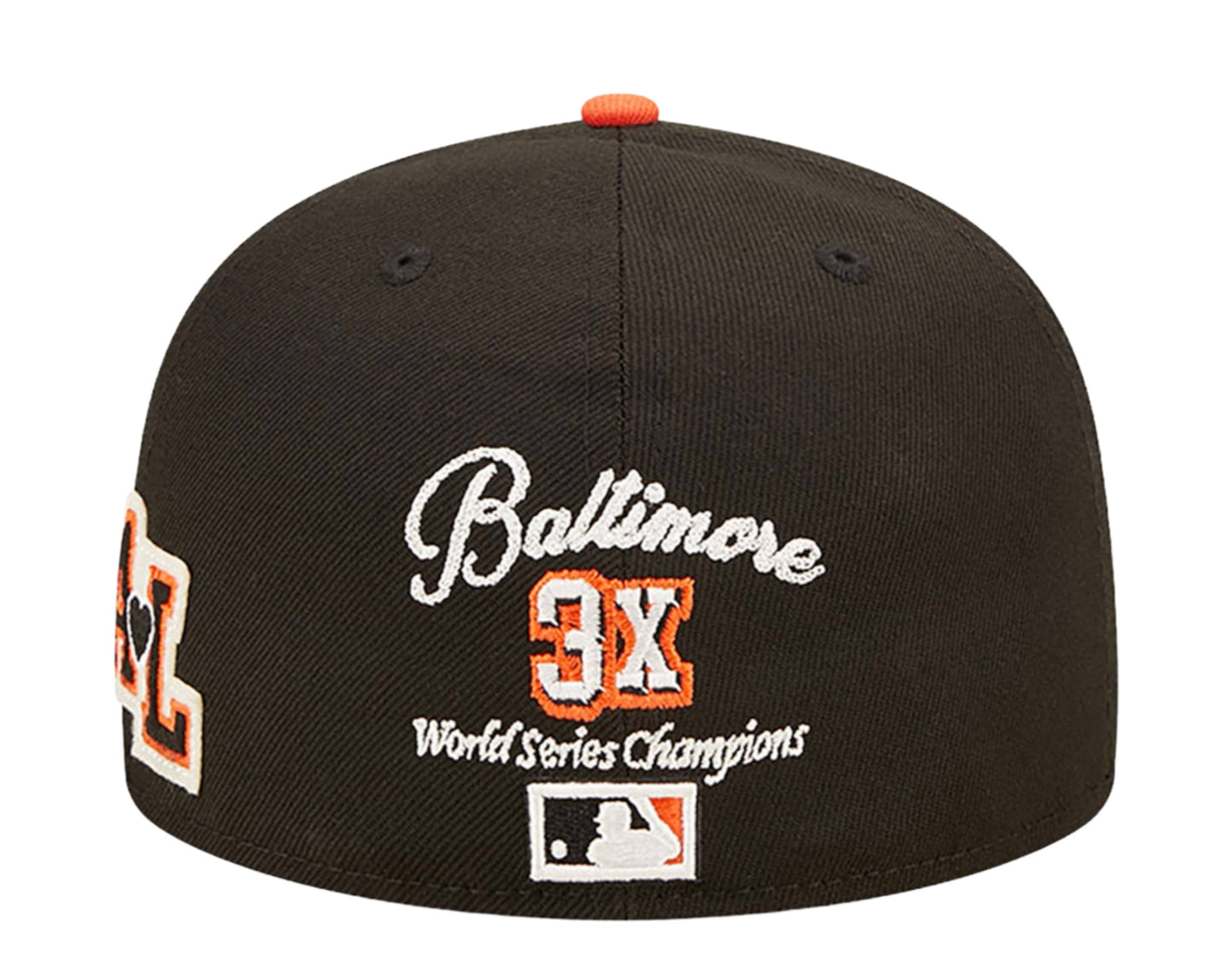 NEW ERA LETTERMAN BALTIMORE ORIOLES FITTED HAT (RED/BLACK/METALLIC S – So  Fresh Clothing