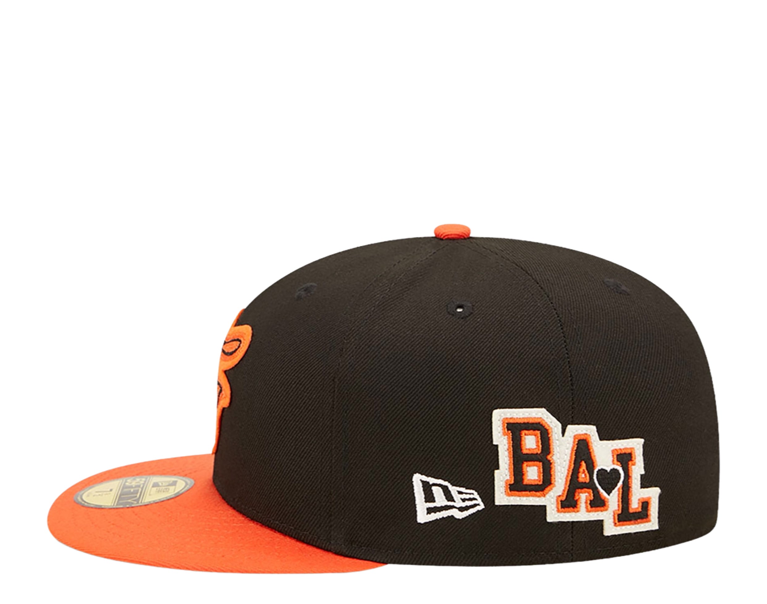 New Era 59Fifty MLB Baltimore Orioles Letterman Fitted Hat