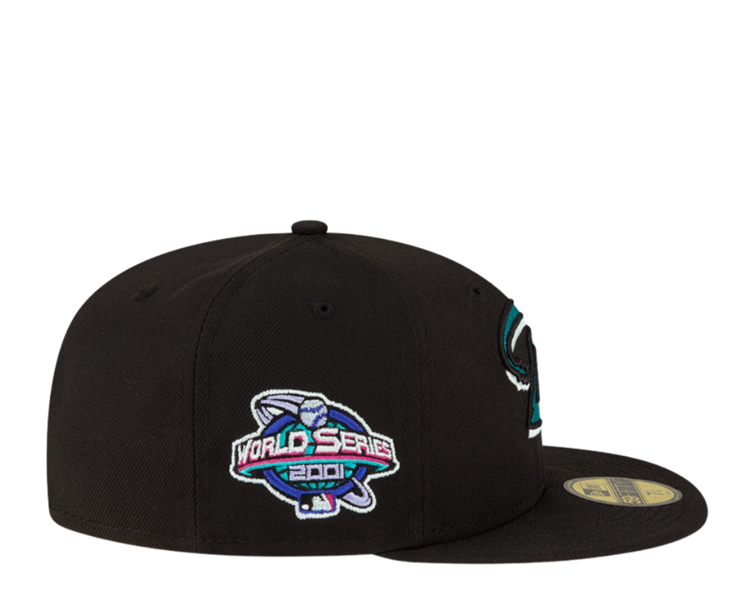 Arizona Diamondbacks New Era 2001 World Series Polar Lights 59FIFTY Fitted  Hat - Black