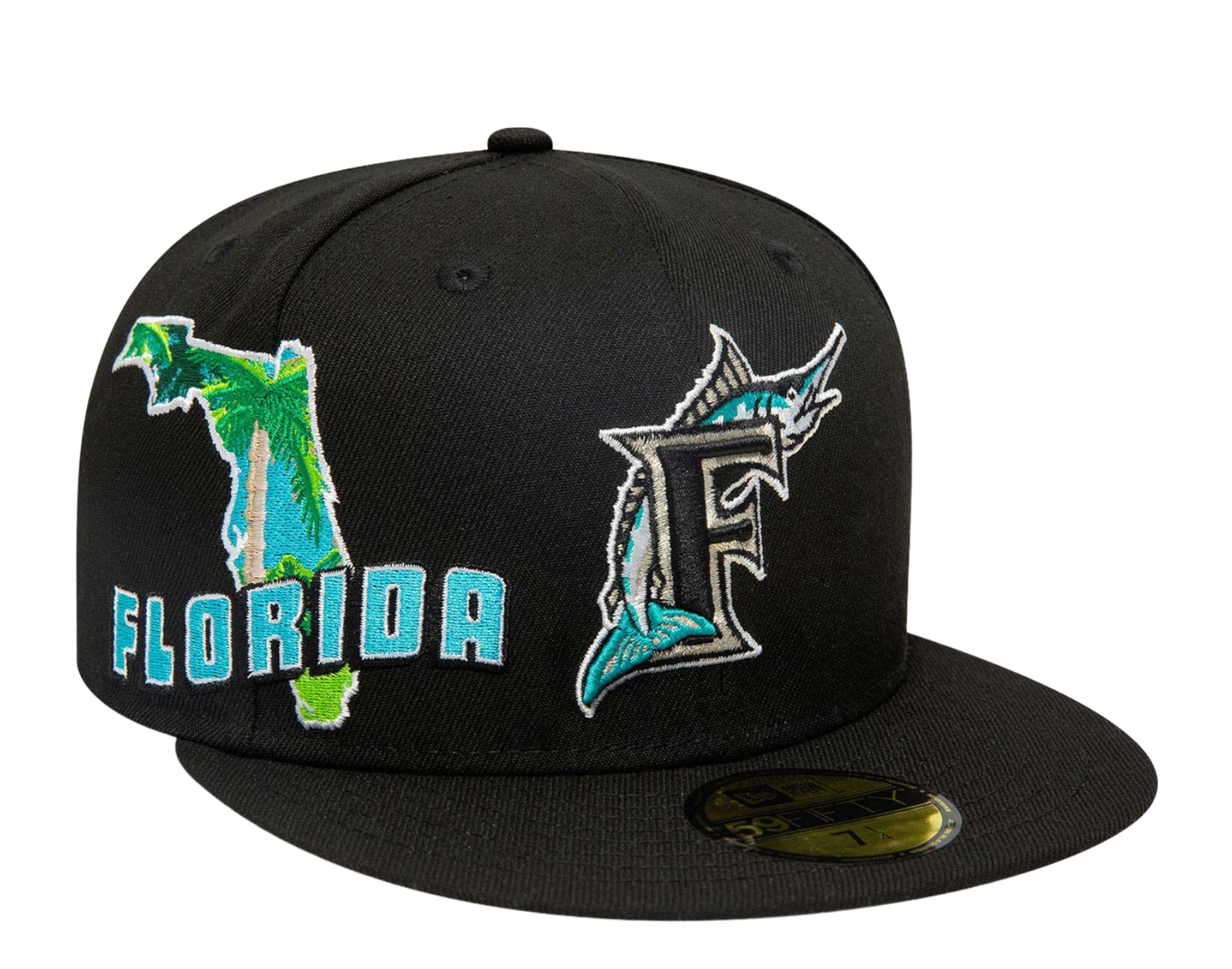 New Era 59Fifty MLB Florida Marlins Stateview Fitted Hat