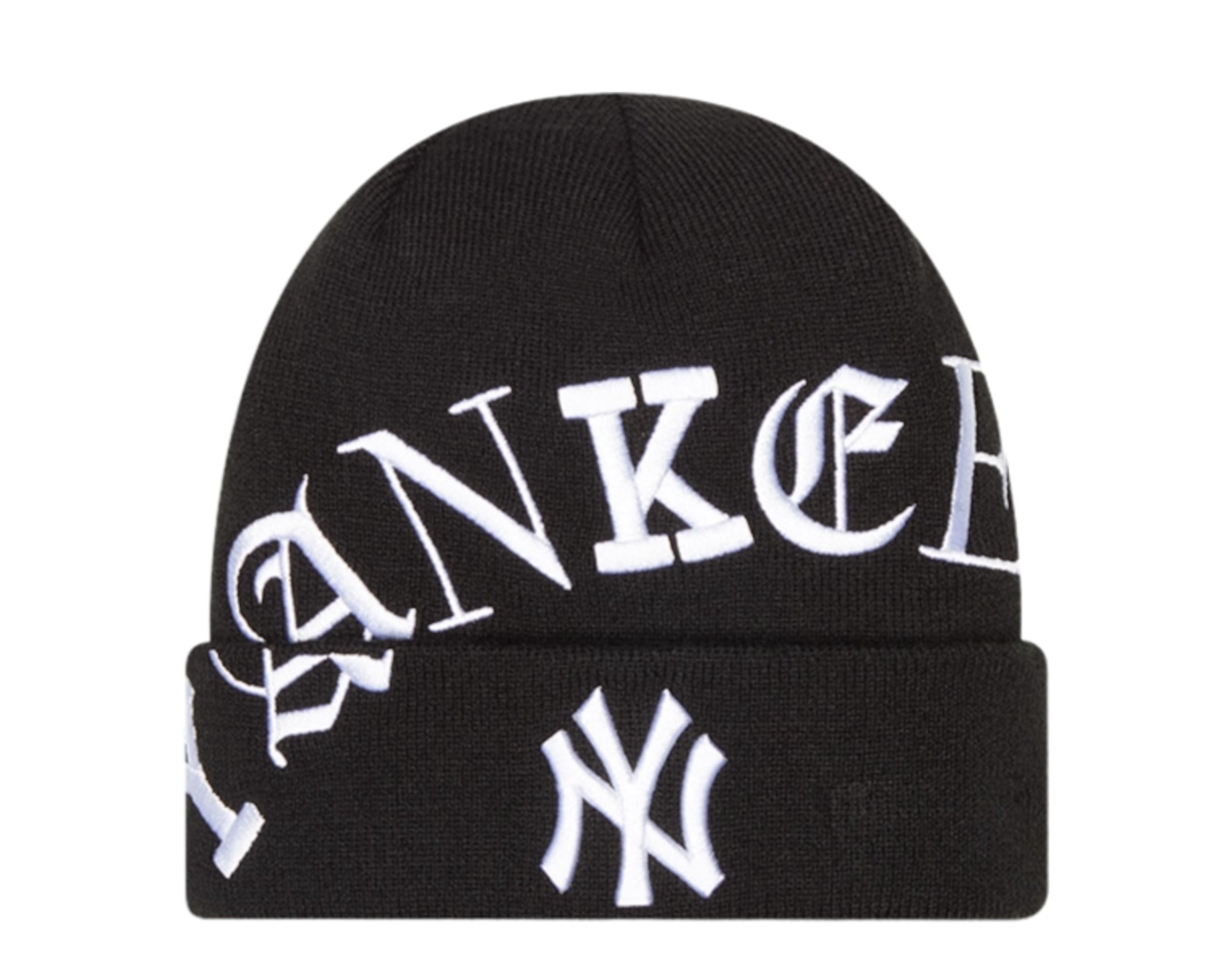 New Era MLB New York Yankees Blackletter Knit Cuff Beanie