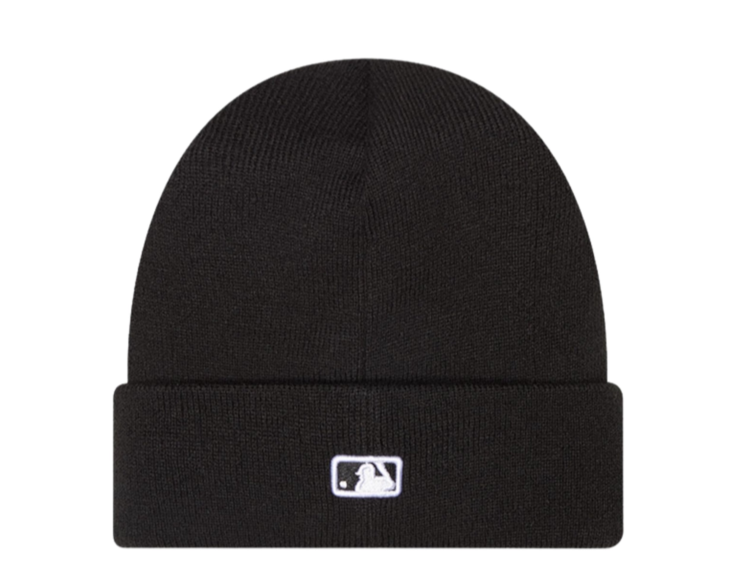  New Era Atlanta Braves Blackletter Old English Letter Script  Cuff Knit Beanie Hat : Sports & Outdoors