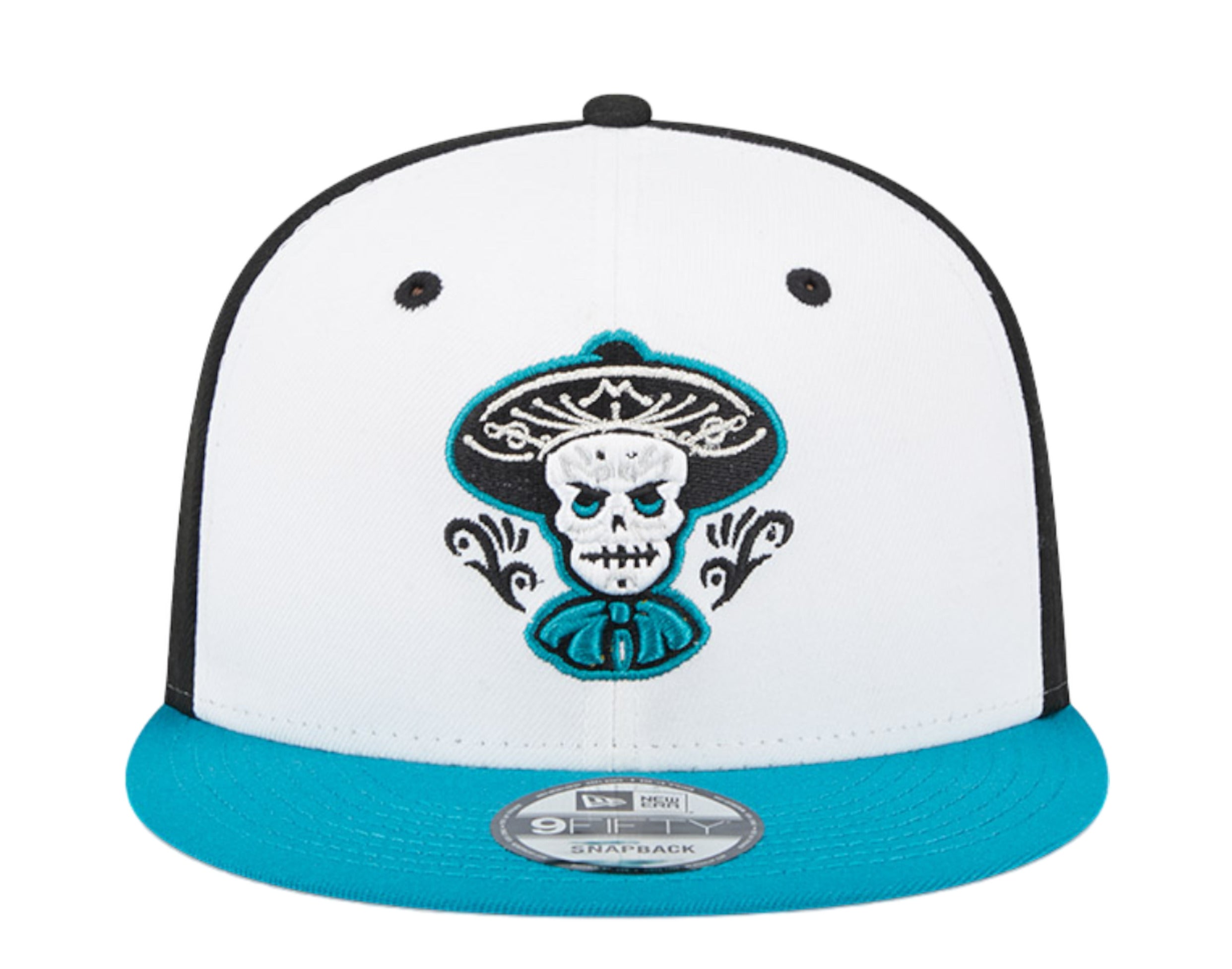 Day of The Dead Pink Sugar Skull 9FIFTY Snapback Hat, Black, by New Era