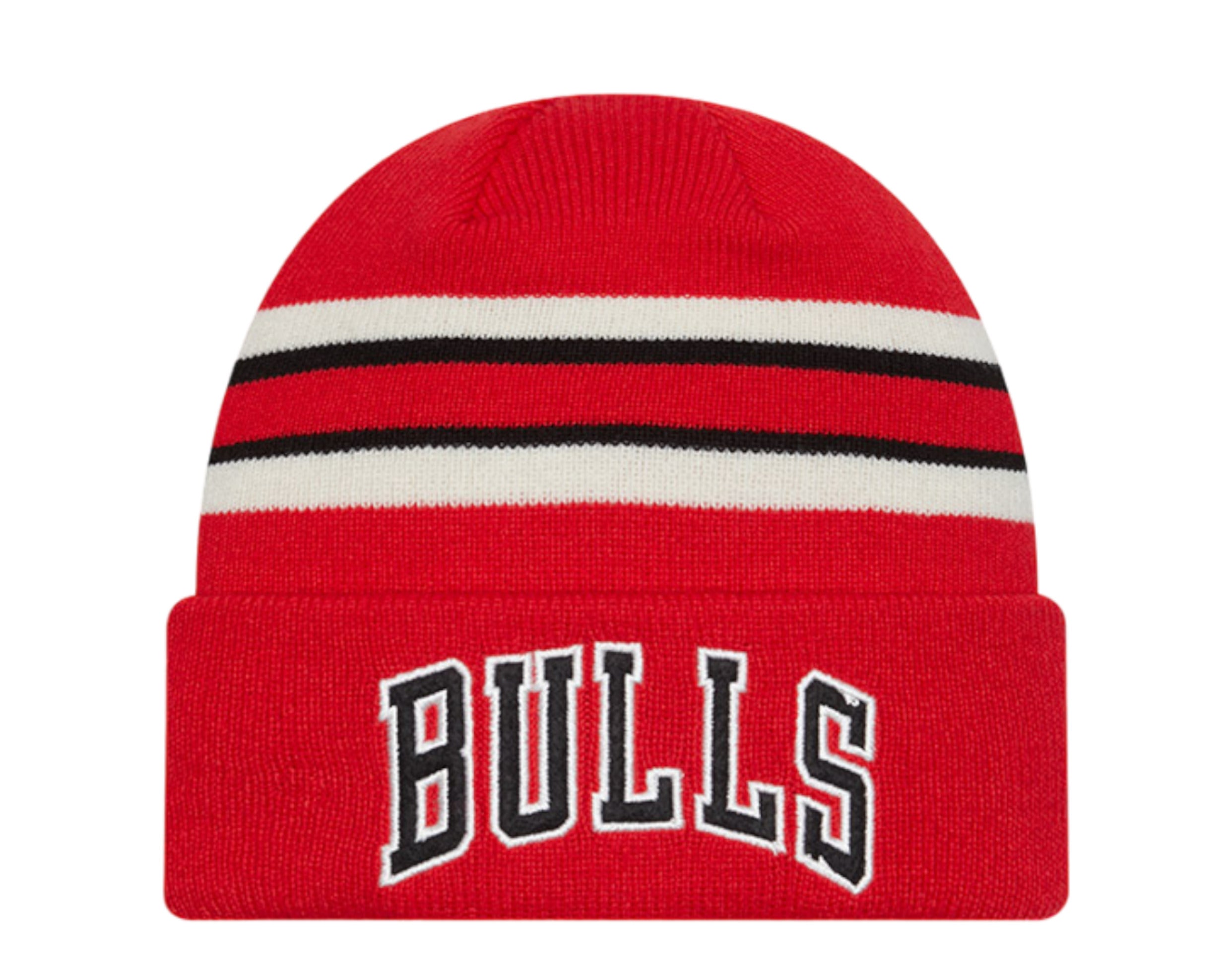 New Era Retro Cuff Knit Chicago Bulls Beanie