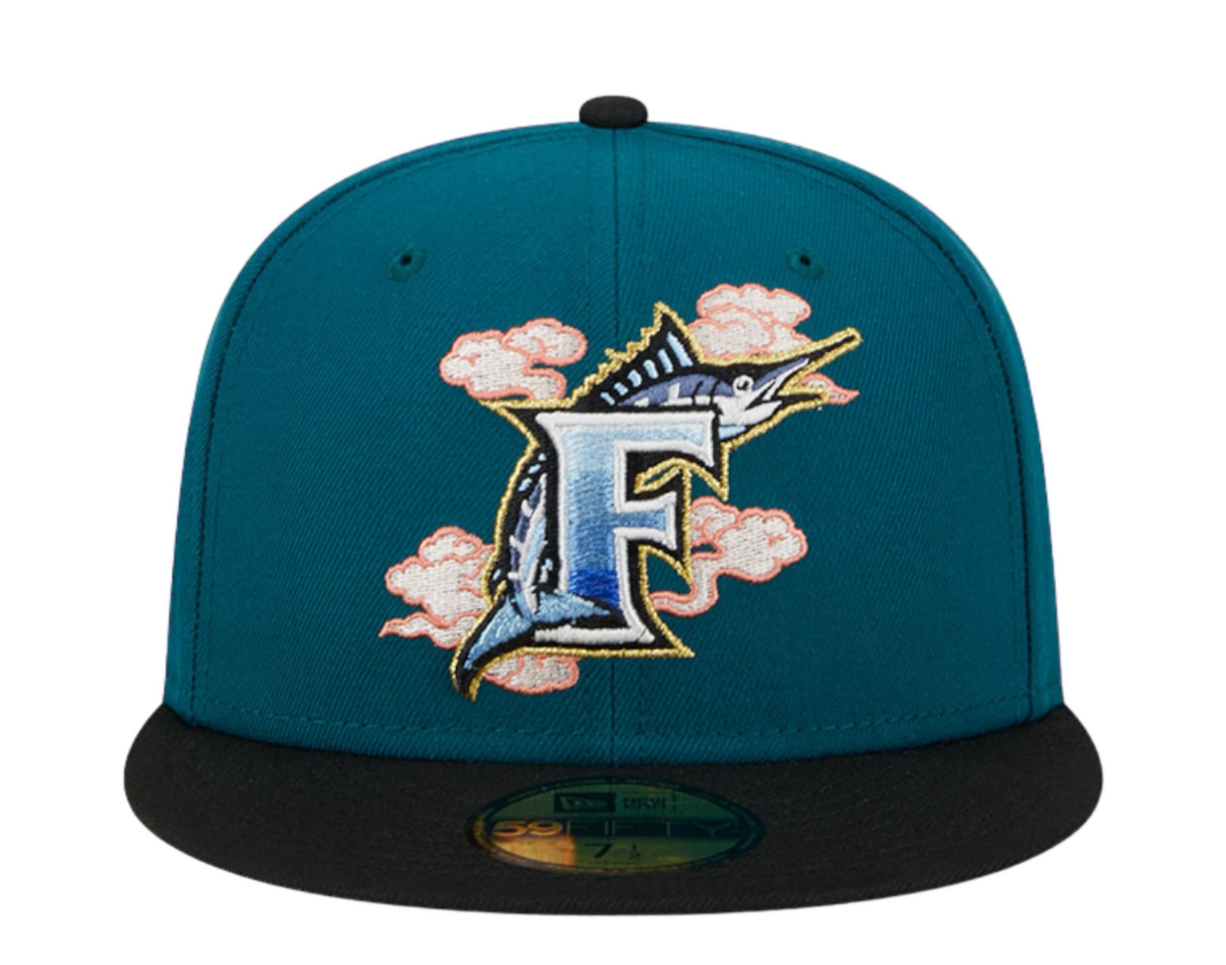 New Era 59Fifty MLB Florida Marlins Cloud Spiral Fitted Hat