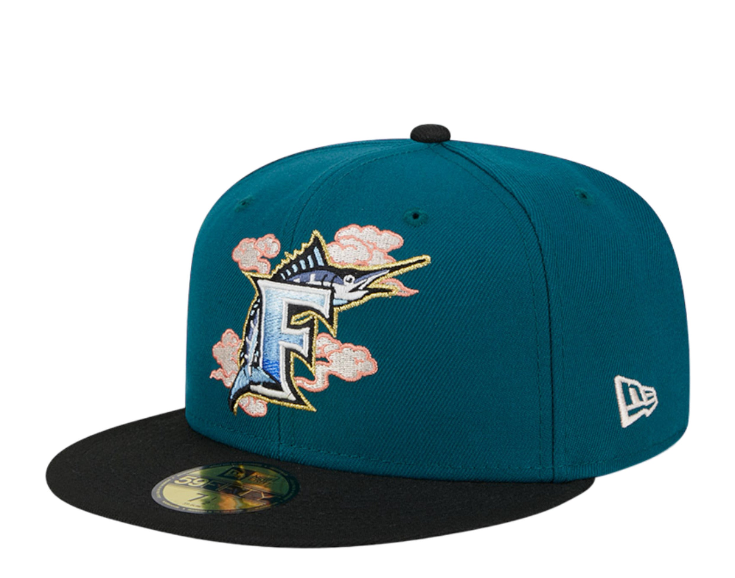 New Era 59Fifty MLB Florida Marlins Cloud Spiral Fitted Hat