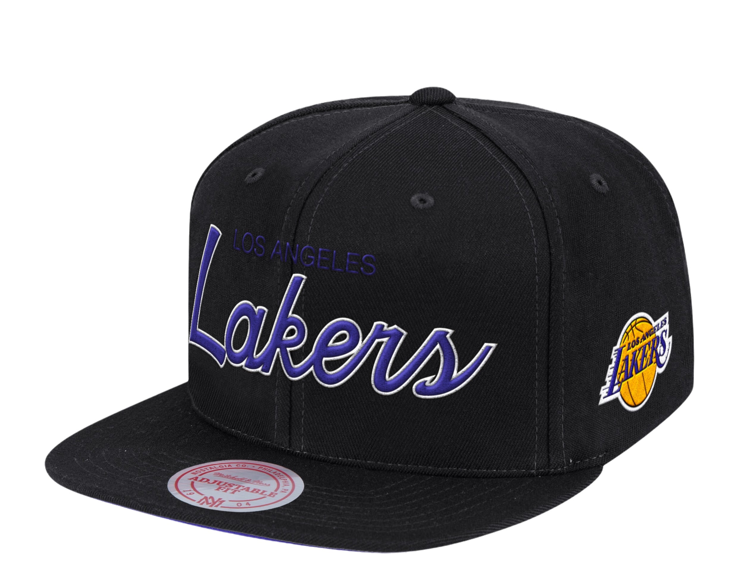 Mitchell & Ness NBA Los Angeles Lakers Foundation Script Snapback Hat