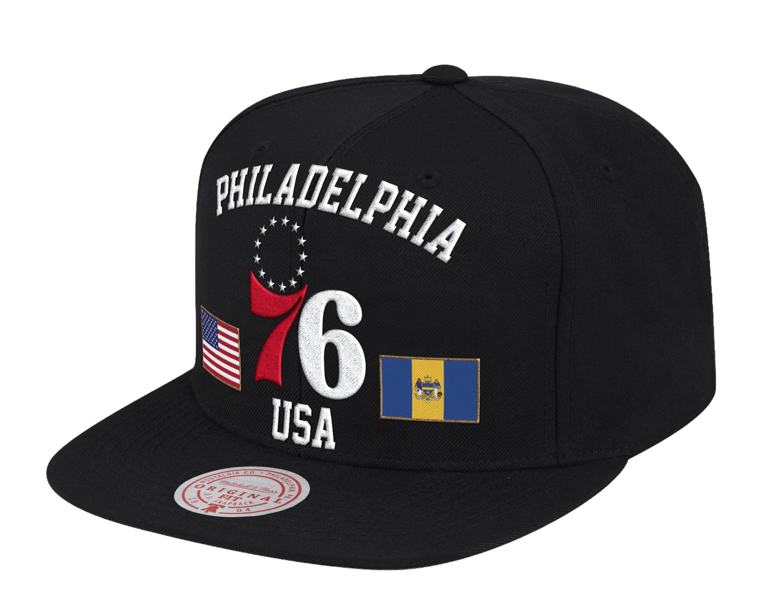 Mitchell & Ness NBA Philadelphia 76ers USA City Pride Snapback Hat