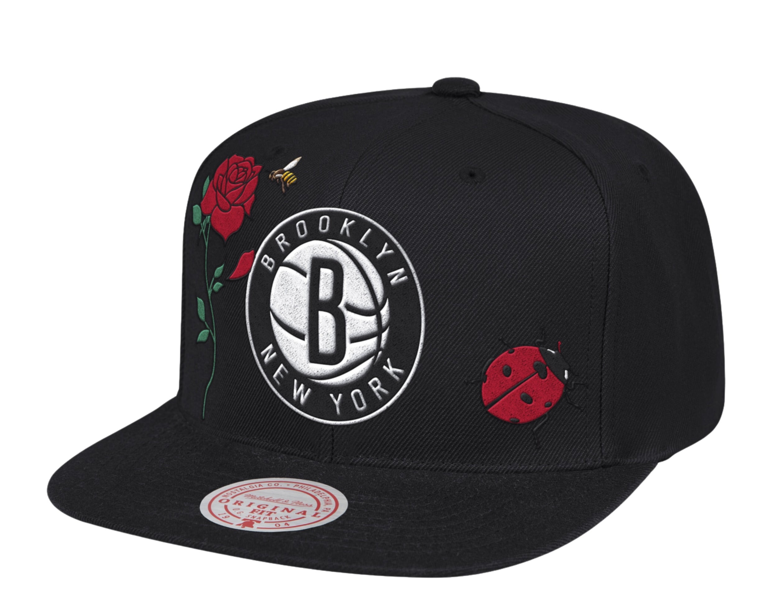 Mitchell & Ness NBA Brooklyn Nets HWC State Flower Snapback Hat