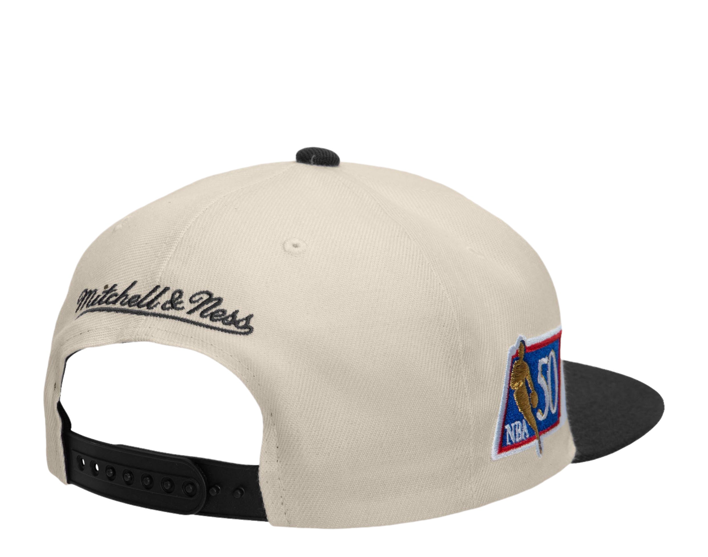 Men's Mitchell & Ness White/Blue New Jersey Nets Hardwood Classics 50th  Anniversary Snapback Hat