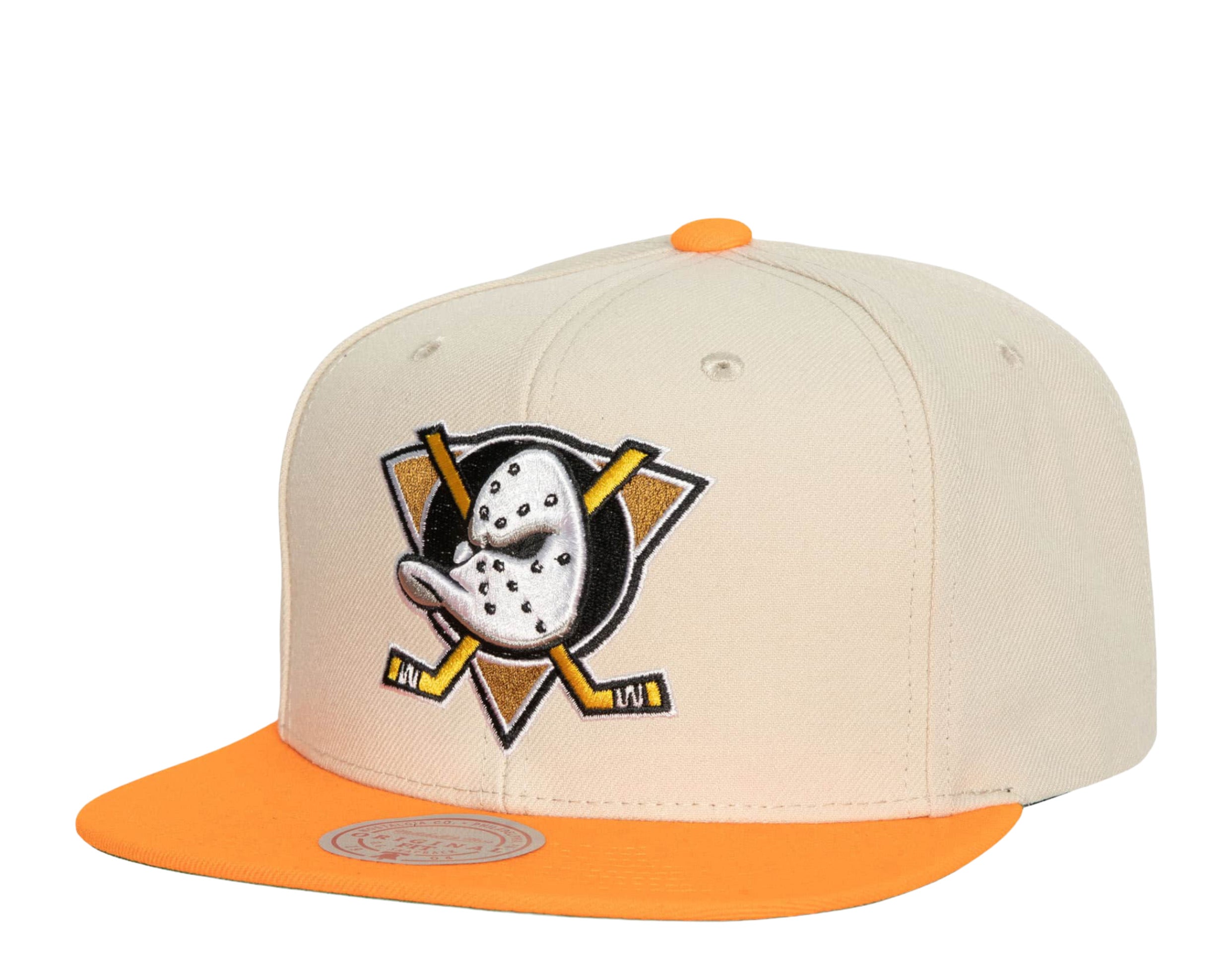 Mitchell & Ness NHL Anaheim Ducks Vintage Cream Snapback Hat