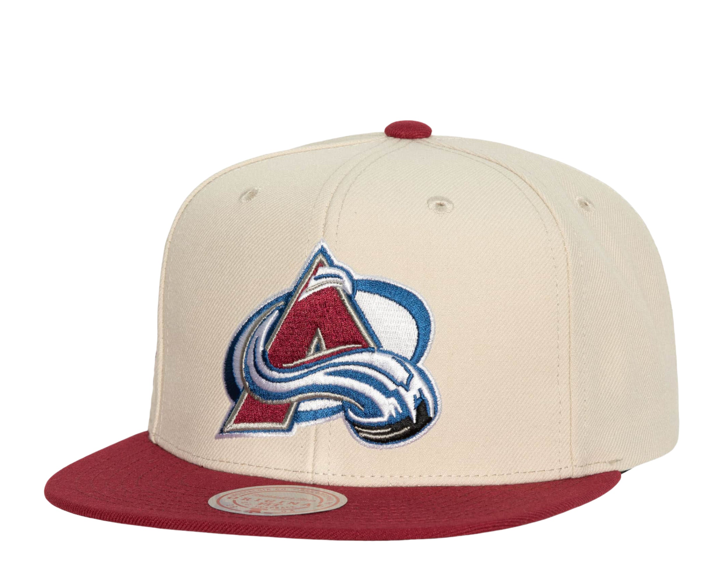 Mitchell & Ness NHL Colorado Avalanche Vintage Cream Snapback Hat