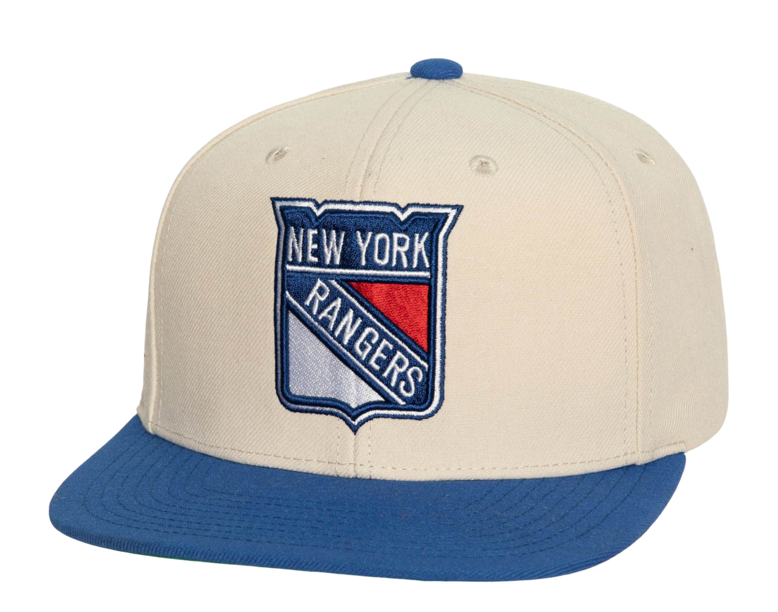 Mitchell & Ness NHL New York Rangers Vintage Cream Snapback Hat