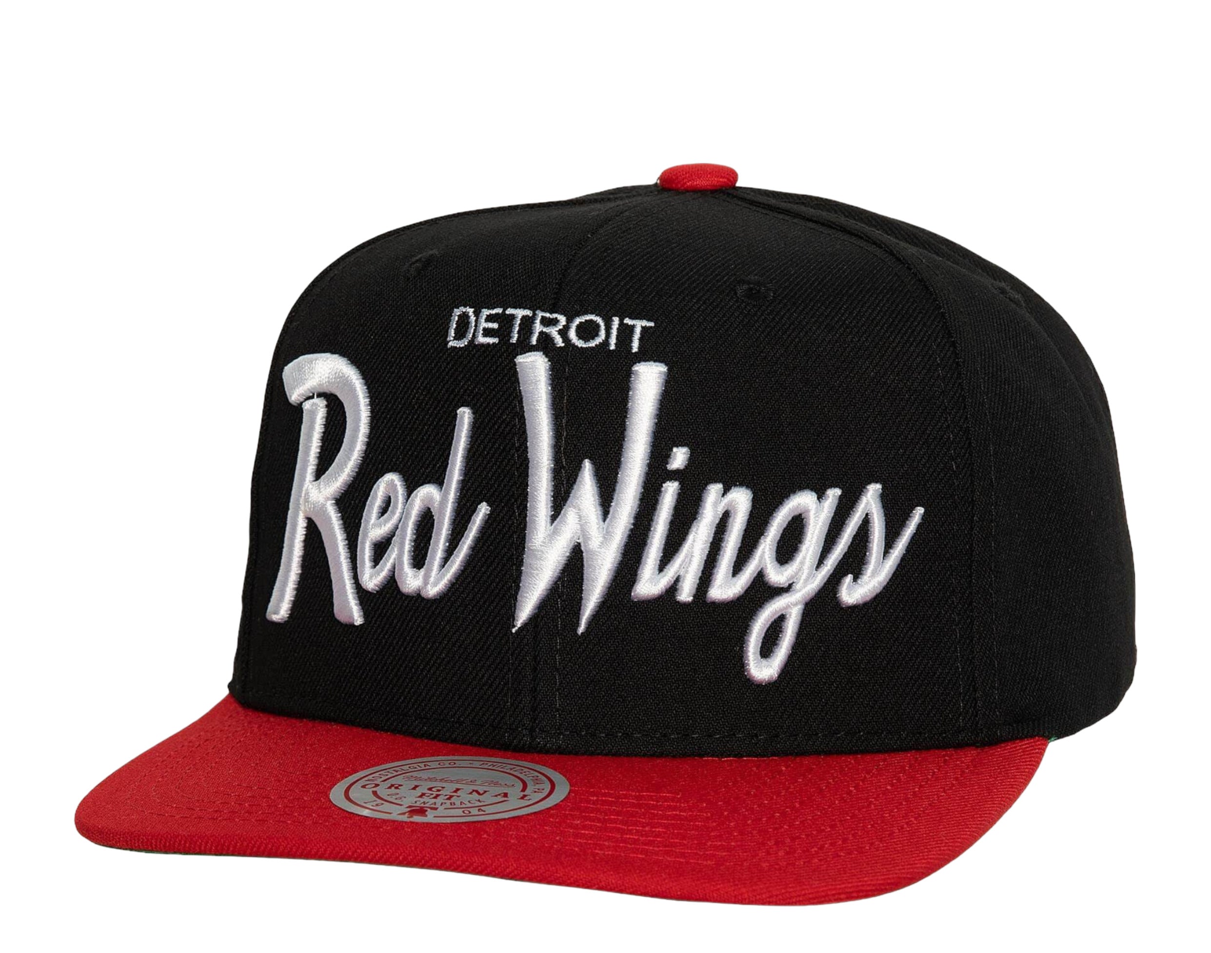 Mitchell & Ness NHL Detroit Red Wings Vintage Script Snapback Hat