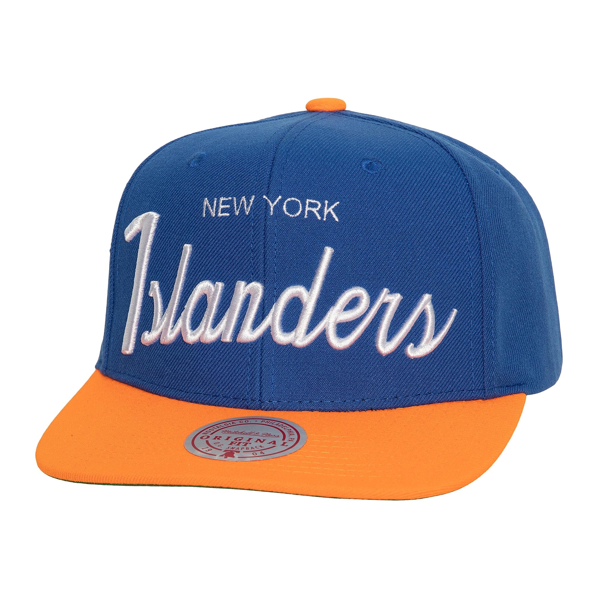 Mitchell & Ness NHL New York Islanders Vintage Script Snapback Hat