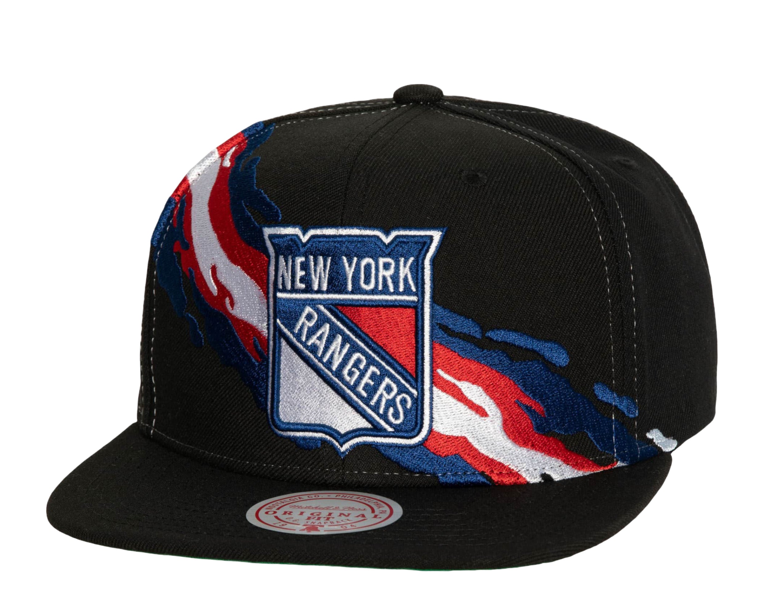 Mitchell & Ness NHL New York Rangers Vintage Paintbrush Snapback Hat