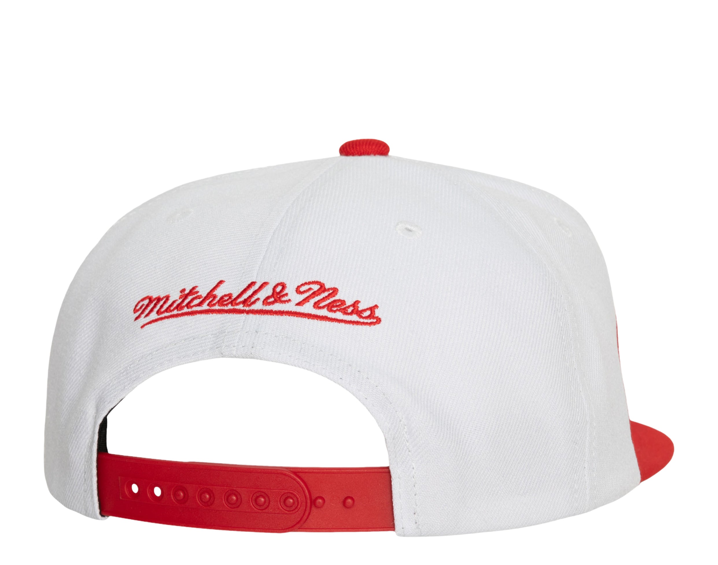 New Jersey Nets Mitchell & Ness x Lids Hardwood Classics Shockwave Snapback  Hat - White