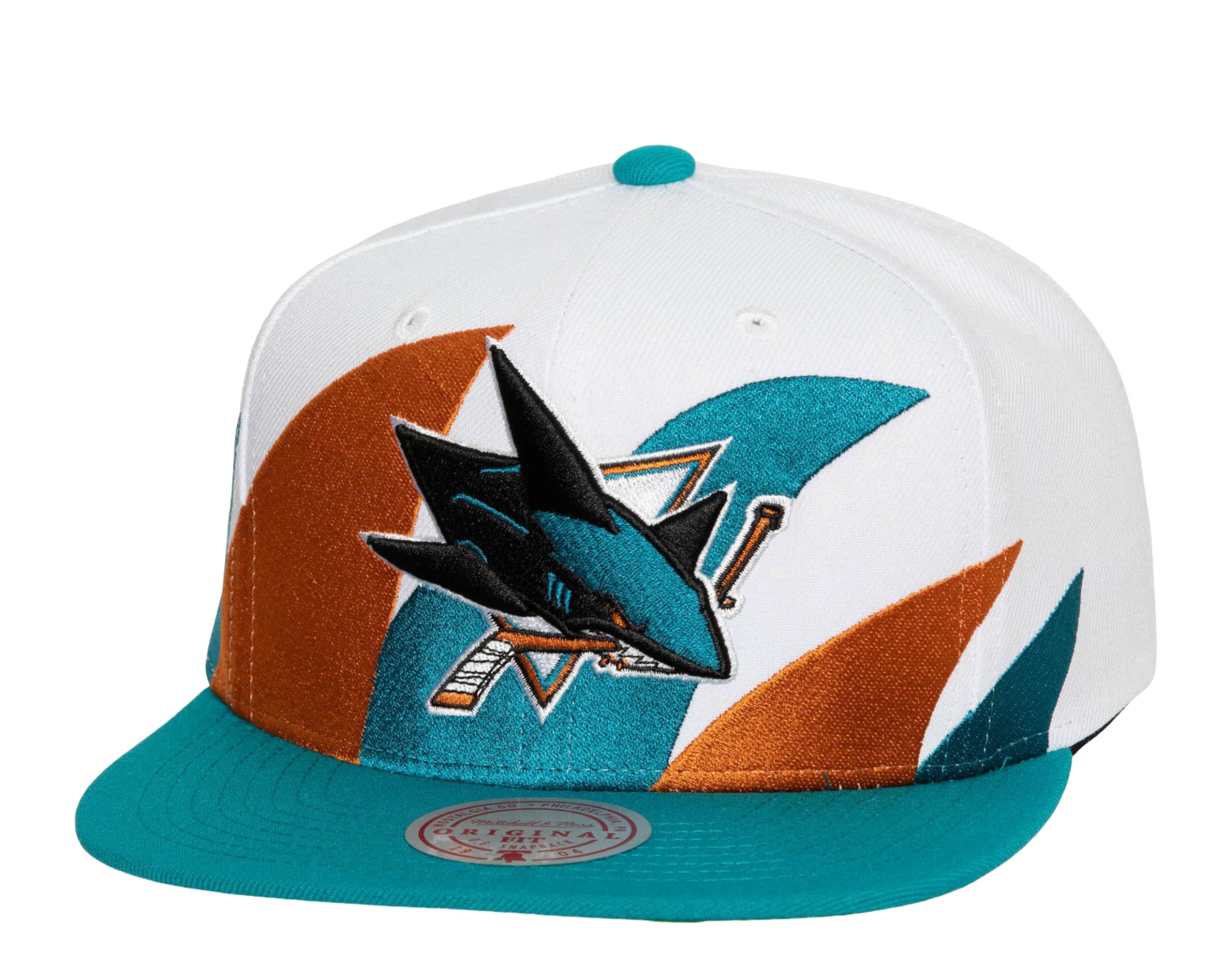 Mitchell & Ness NHL San Jose Sharks Vintage Sharktooth Snapback Hat