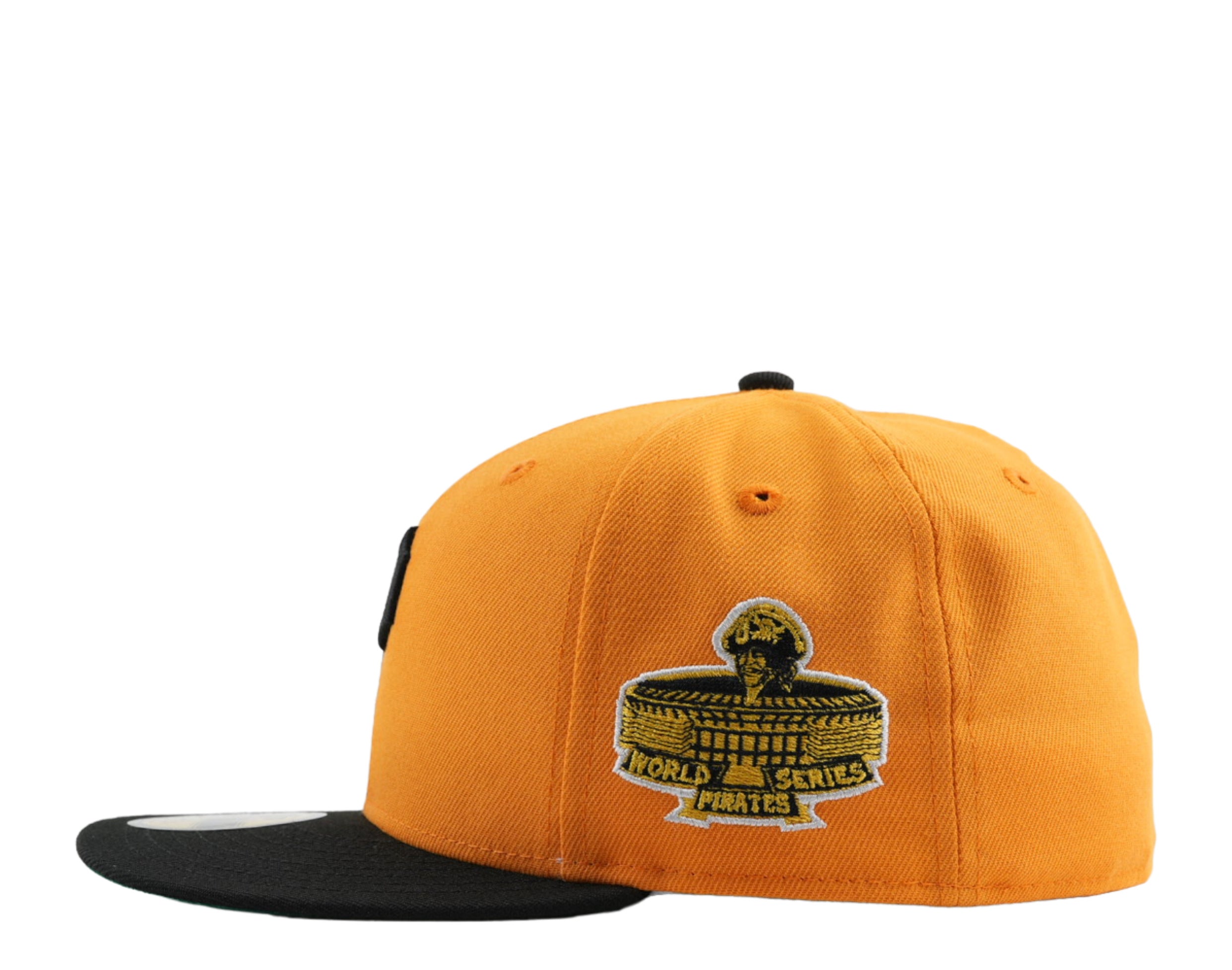 New Era Pittsburgh Pirates Black Fitted Baseball Hat Unisex Size 7