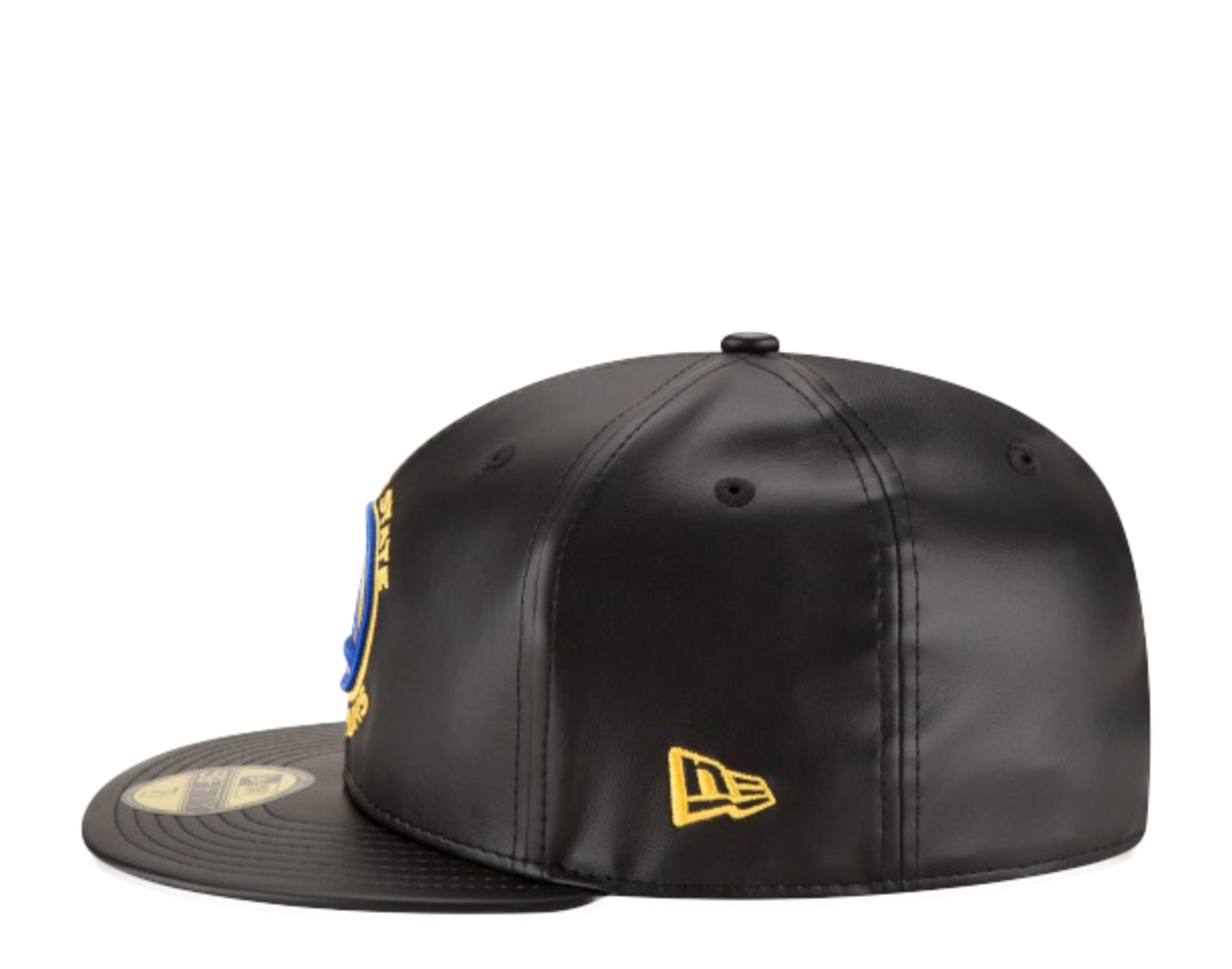 New Era 59Fifty NBA Golden State Warriors Team Faux Leather Fitted Hat