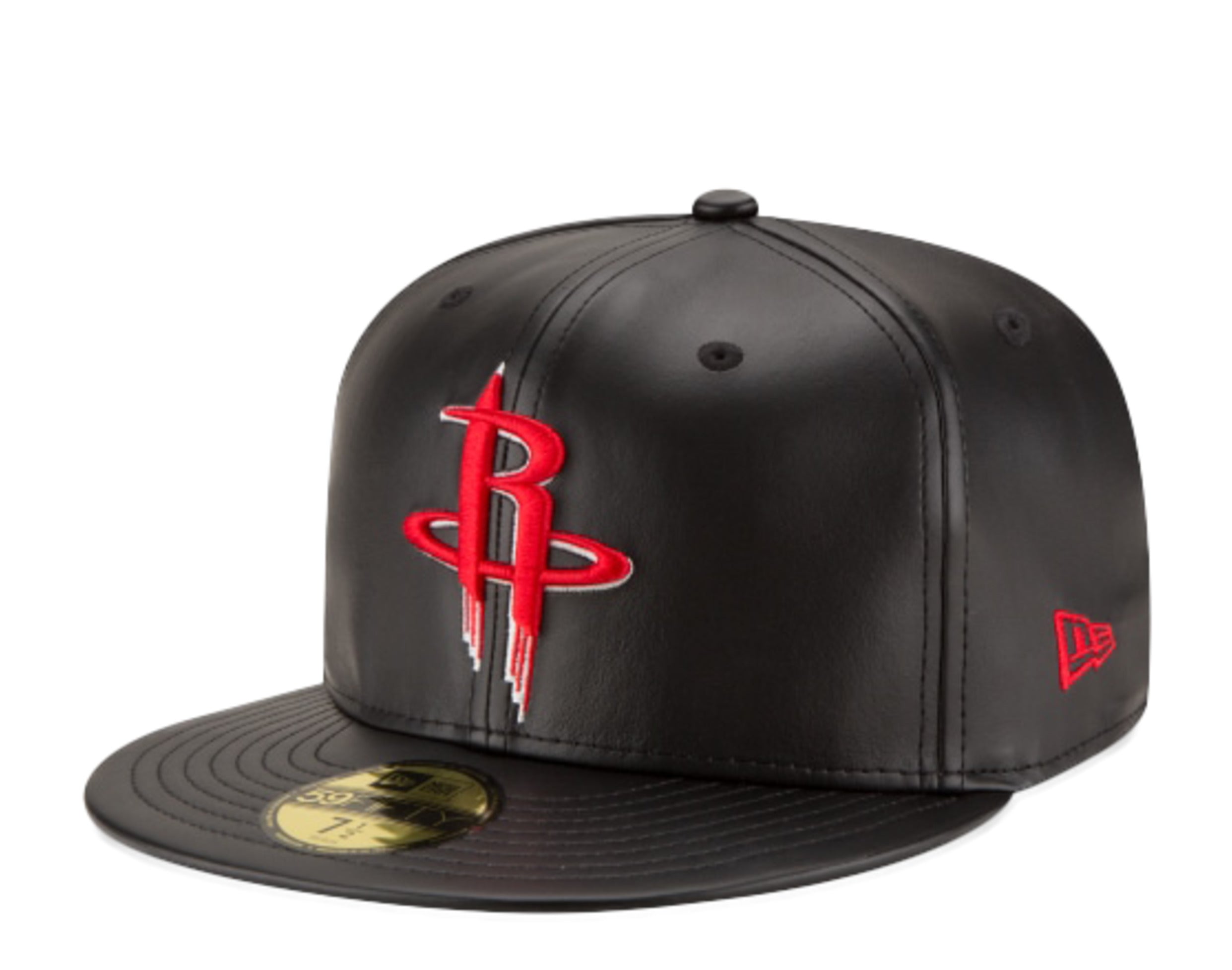 New Era 59Fifty NBA Houston Rockets Team Faux Leather Fitted Hat