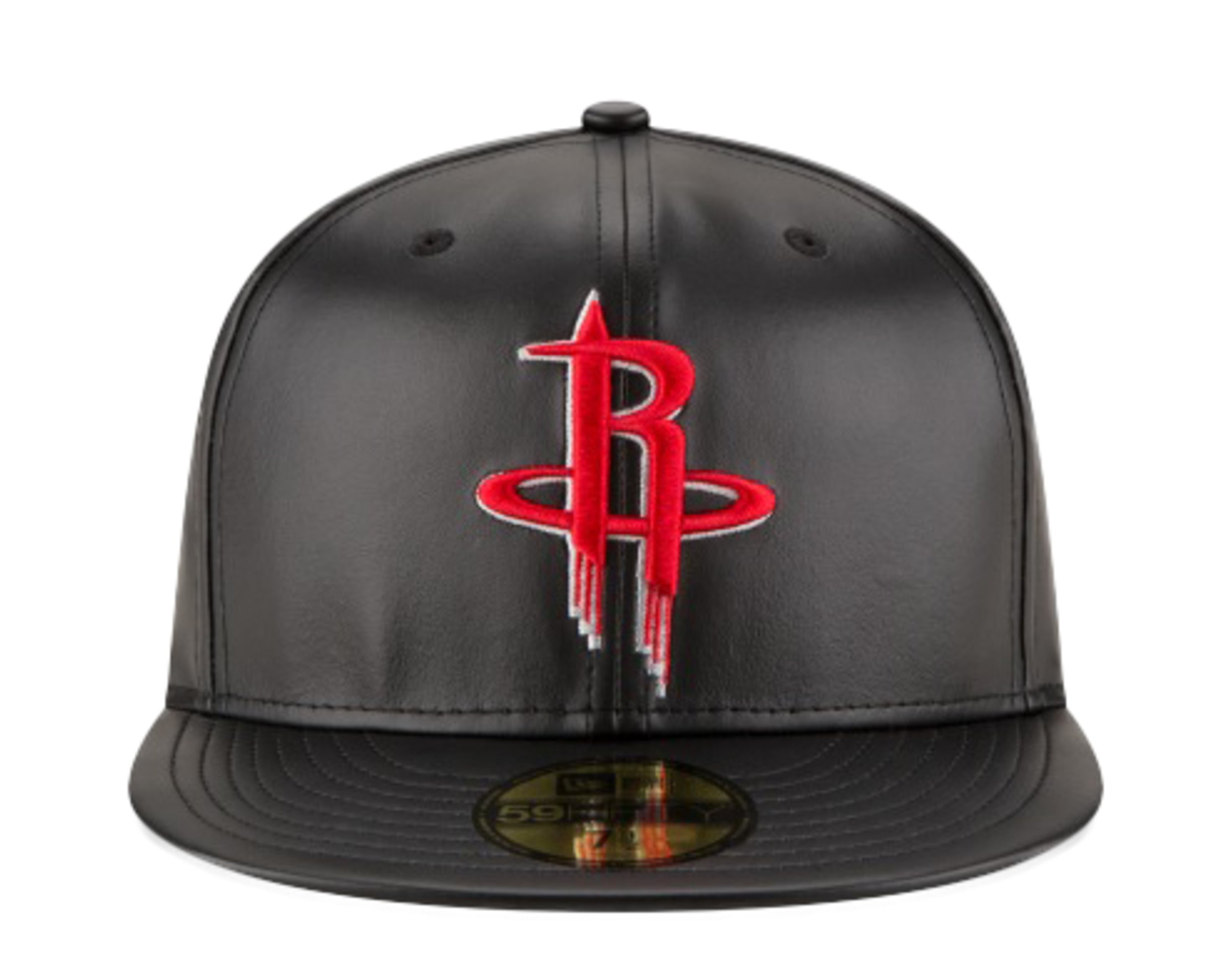 New Era 59Fifty NBA Houston Rockets Team Faux Leather Fitted Hat