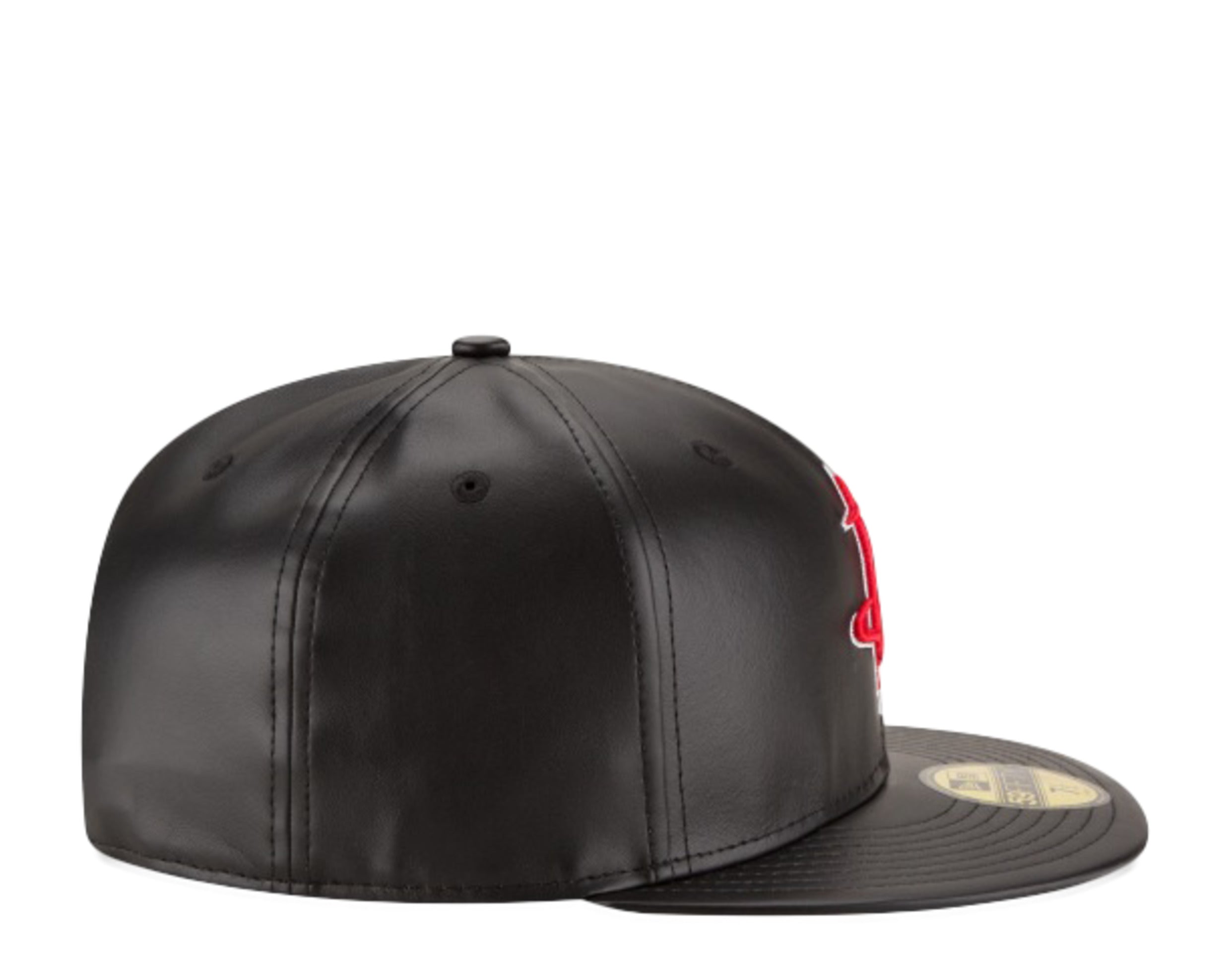 New Era 59Fifty NBA Houston Rockets Team Faux Leather Fitted Hat