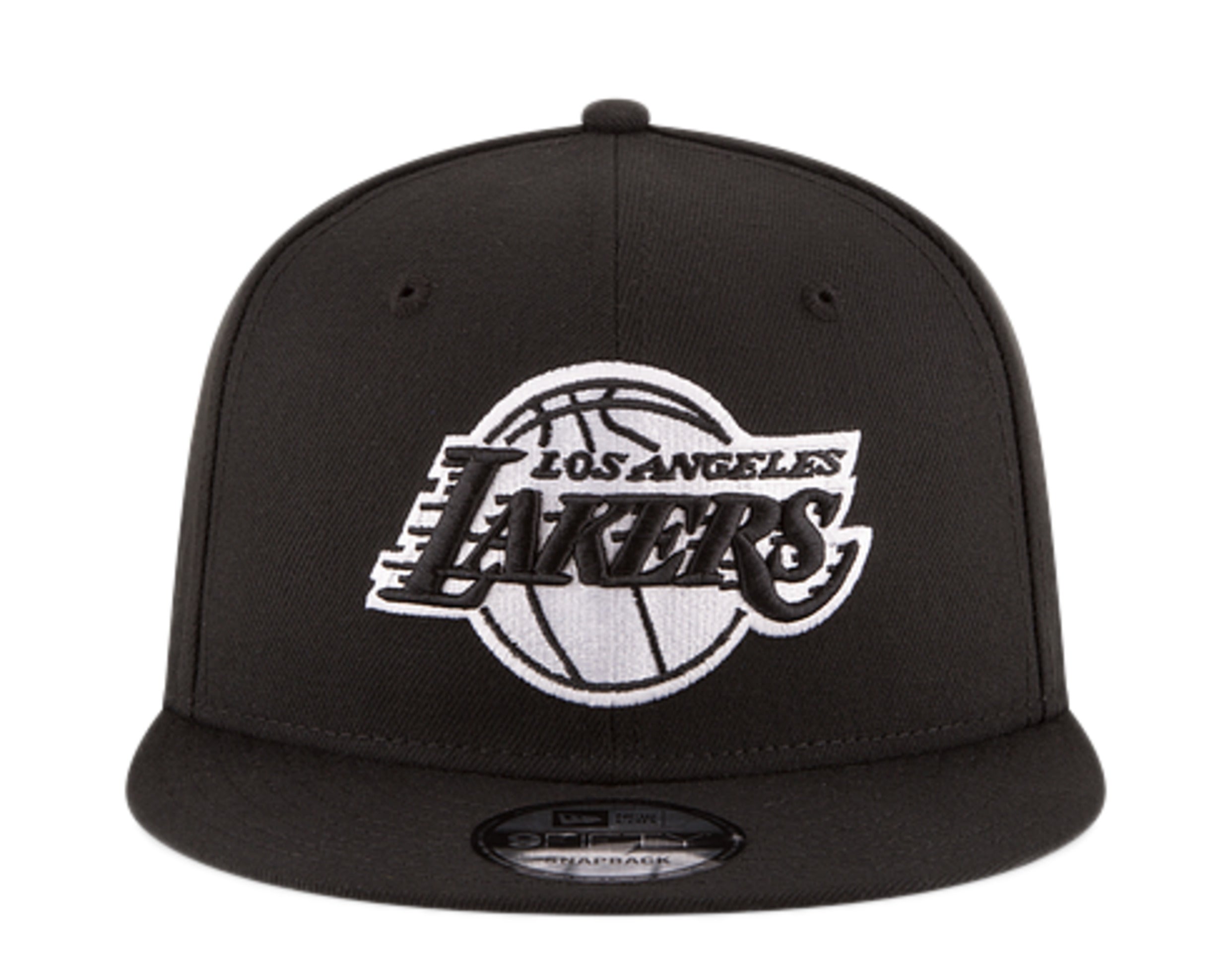 New Era 9Fifty NBA Los Angeles Lakers Black And White Snapback Hat