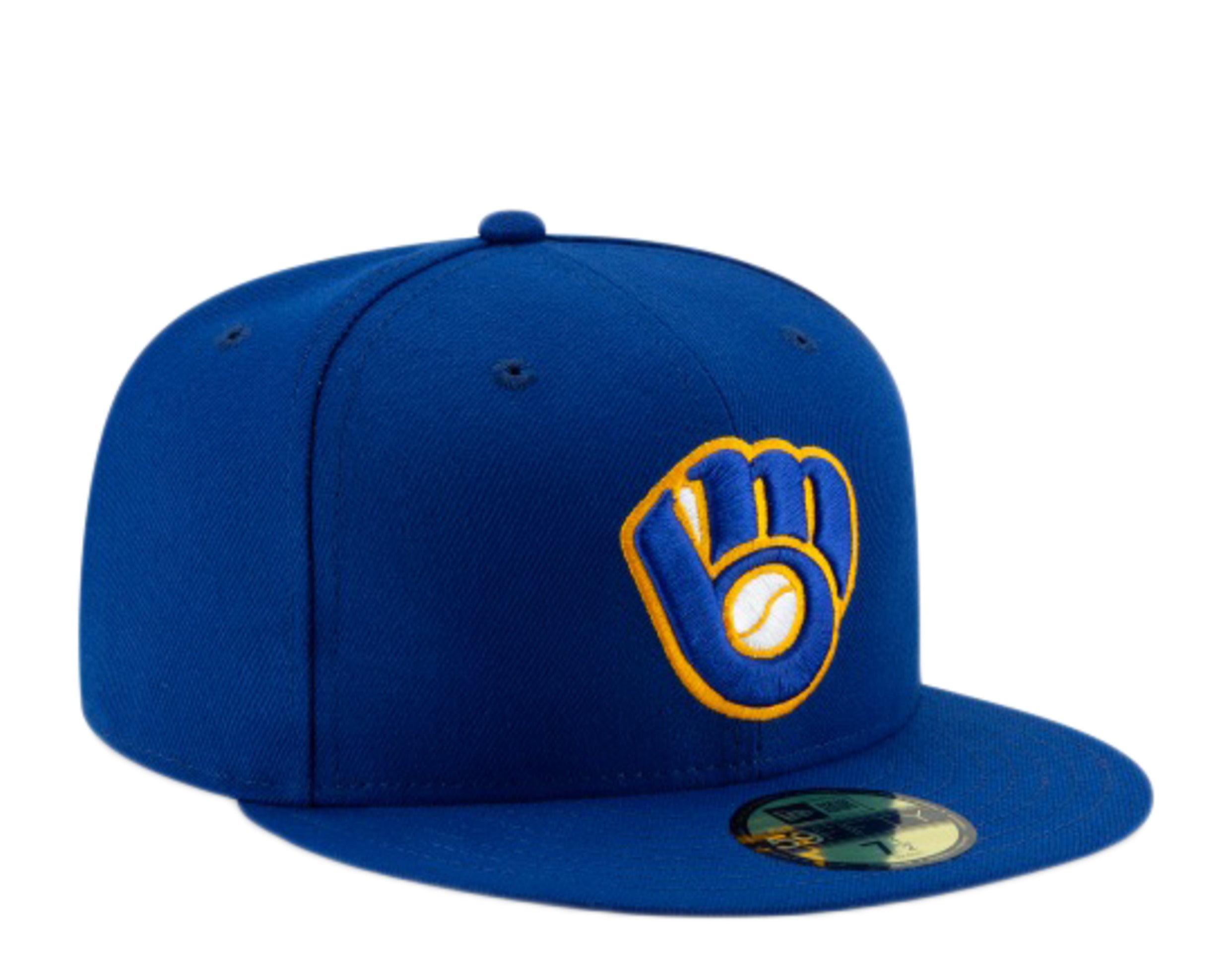 New Era 59Fifty MLB Milwaukee Brewers Alt On-Field Collection Fitted Hat