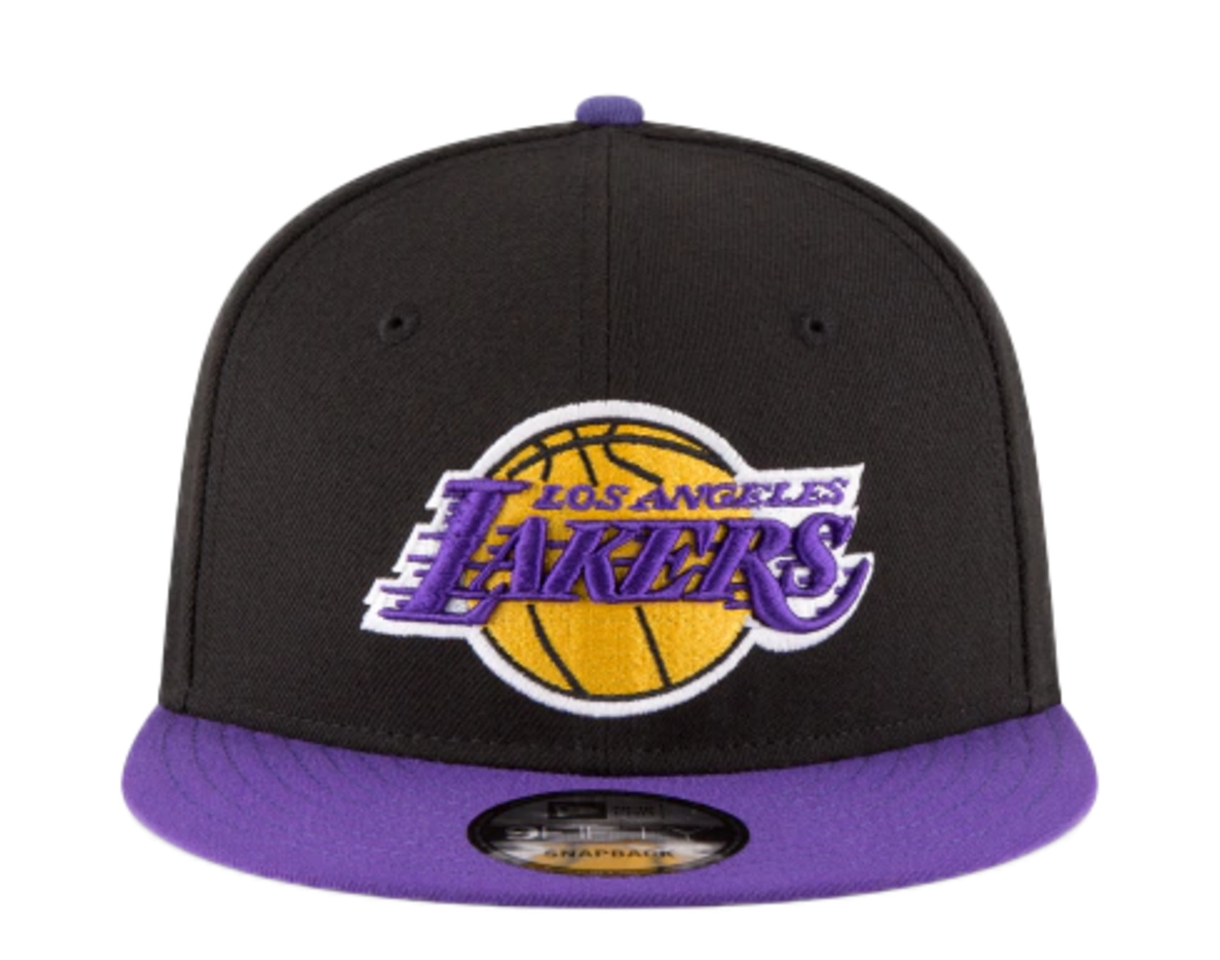 Los Angeles Lakers New Era NBA 9FIFTY 950 Snapback Cap Hat Black Crown Pink Visor Black/Pink Logo